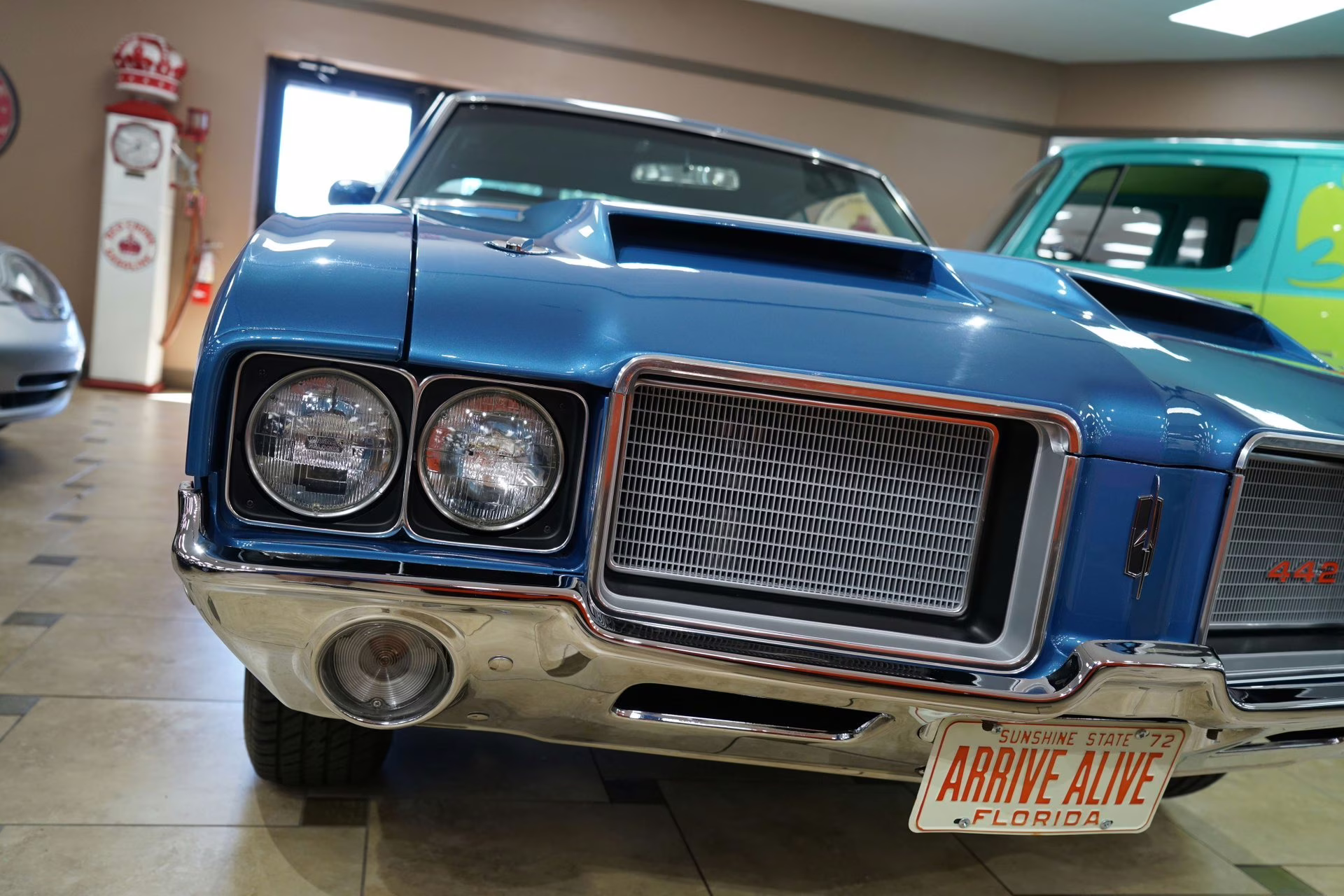 1972 Viking Blue w/ White Stripes Oldsmobile 442