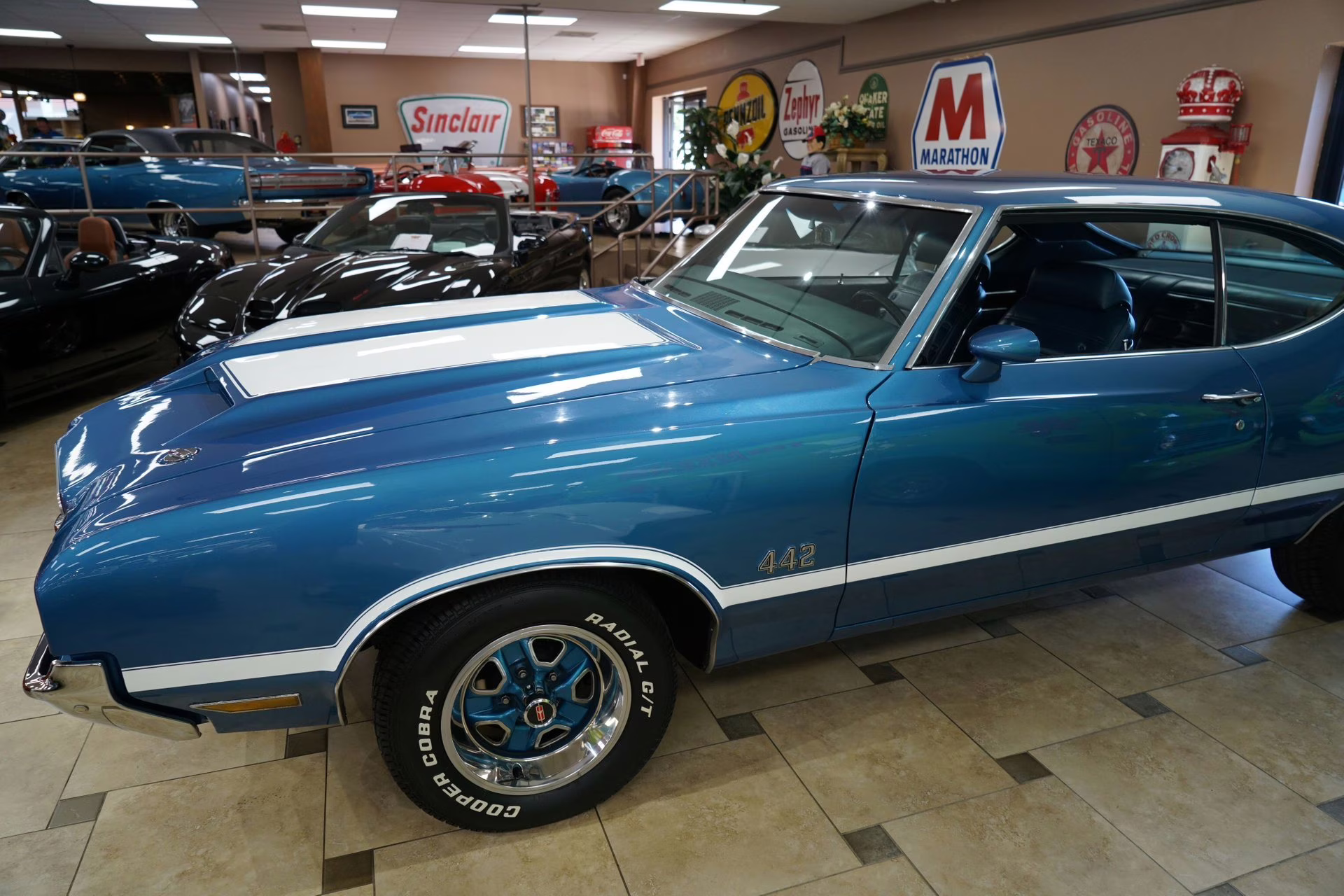 1972 Viking Blue w/ White Stripes Oldsmobile 442