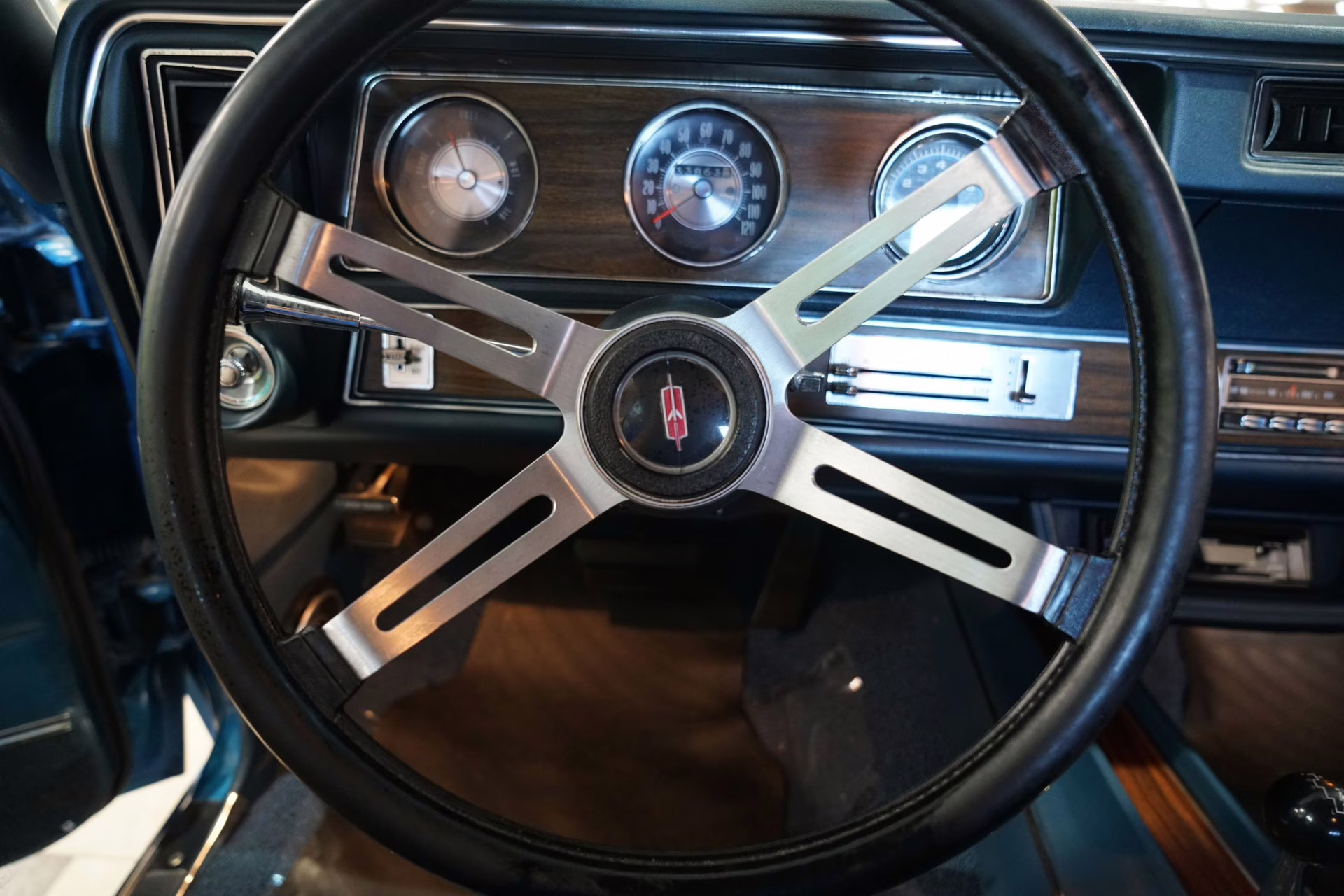 1972 Viking Blue w/ White Stripes Oldsmobile 442