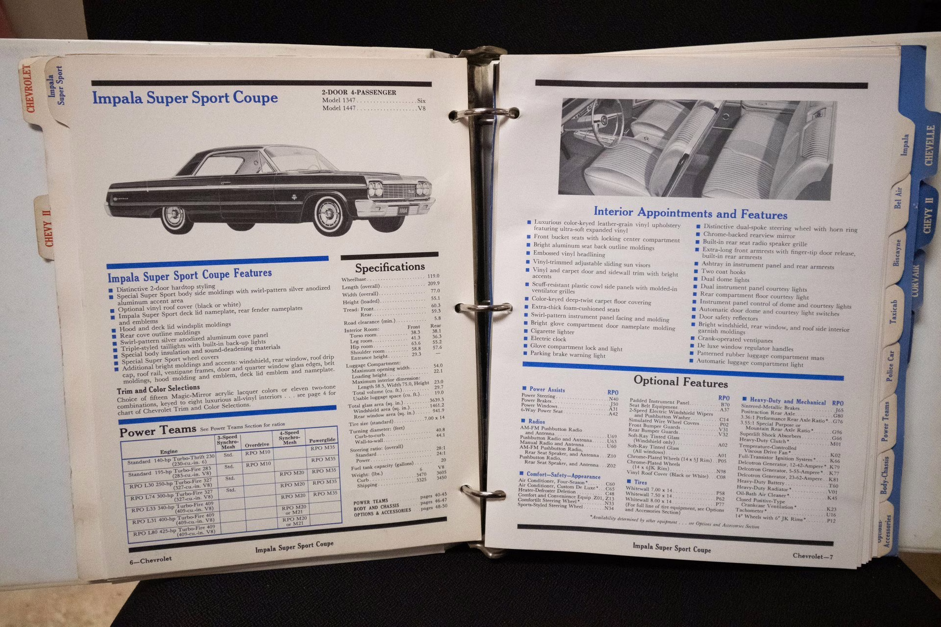 1964 Silver Blue Poly Chevrolet Impala