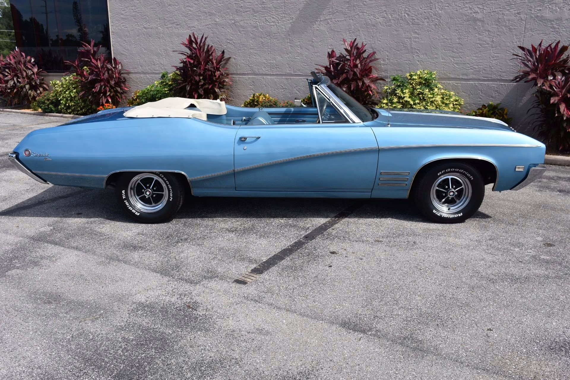 1968 Blue Buick Skylark Convertible