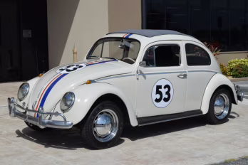 1962 White Z Movie CAR Herbie 3 Volkswagen