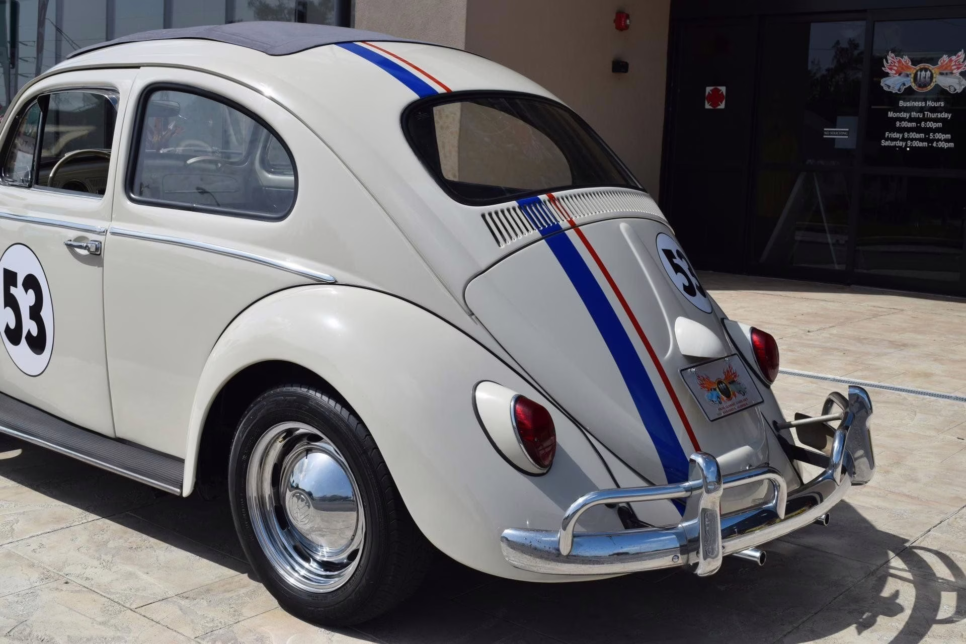 1962 White Z Movie CAR Herbie 3 Volkswagen