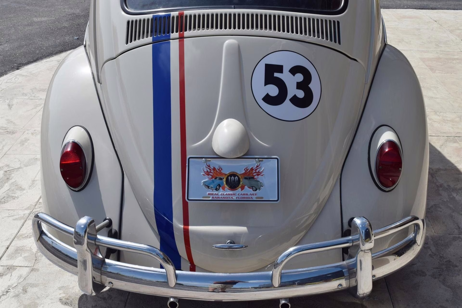 1962 White Z Movie CAR Herbie 3 Volkswagen