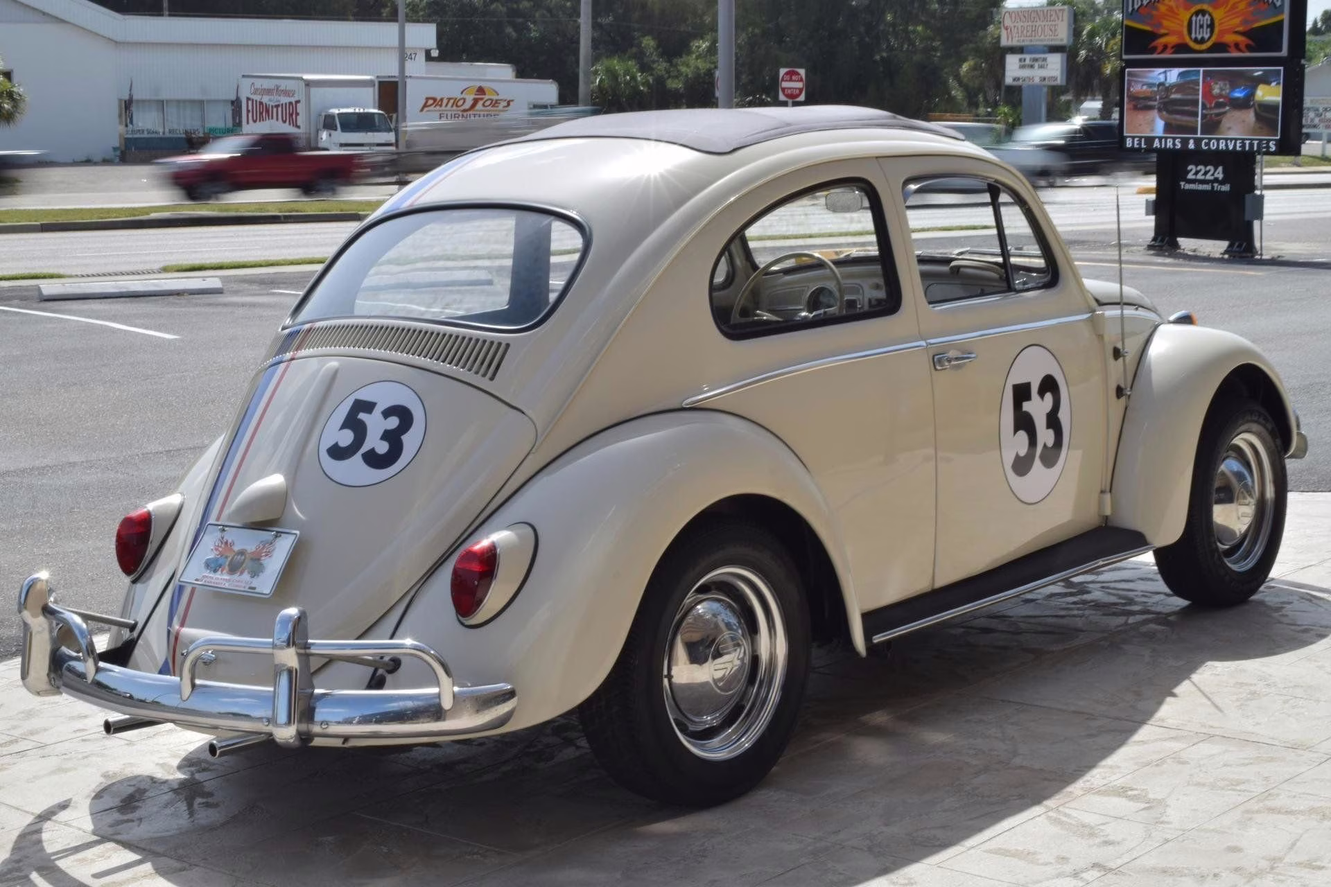1962 White Z Movie CAR Herbie 3 Volkswagen