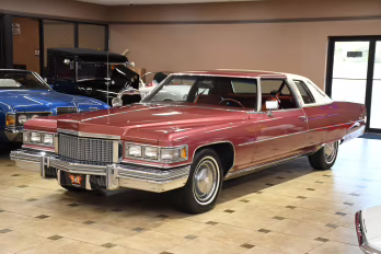 1975 Cerise Firemist Cadillac Coupe DeVille