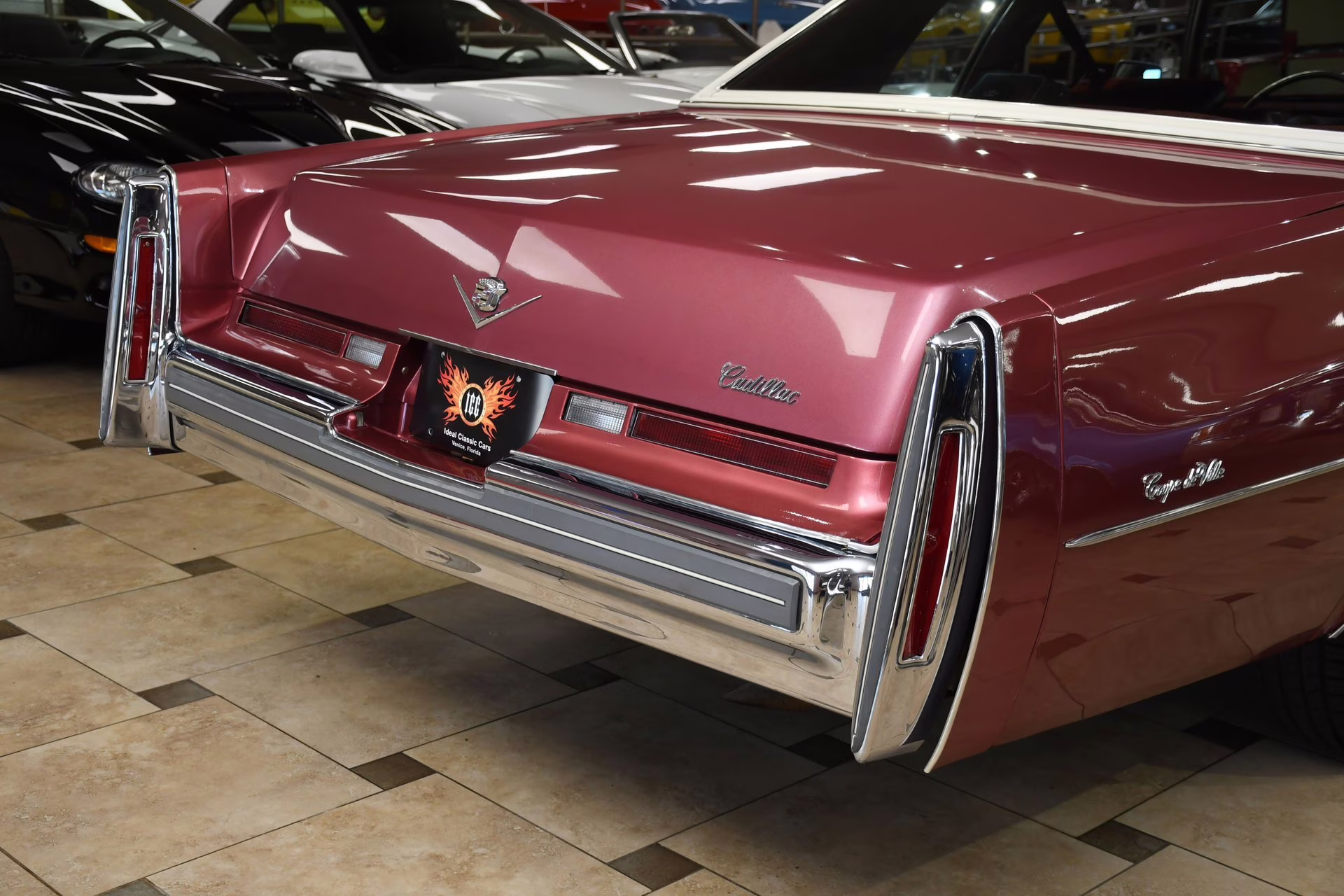 1975 Cerise Firemist Cadillac Coupe DeVille