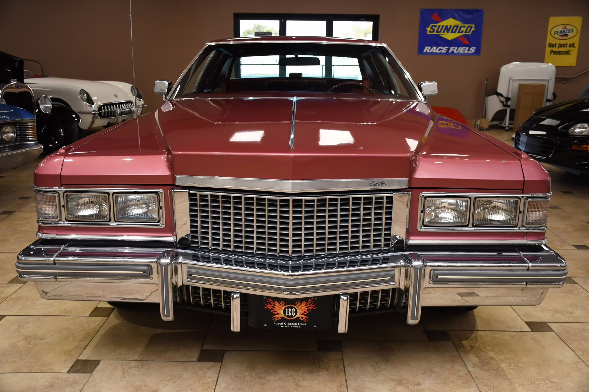 1975 Cerise Firemist Cadillac Coupe DeVille