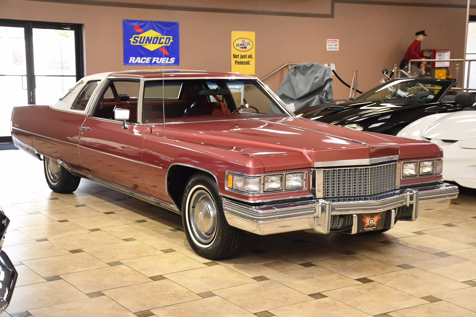 1975 Cerise Firemist Cadillac Coupe DeVille