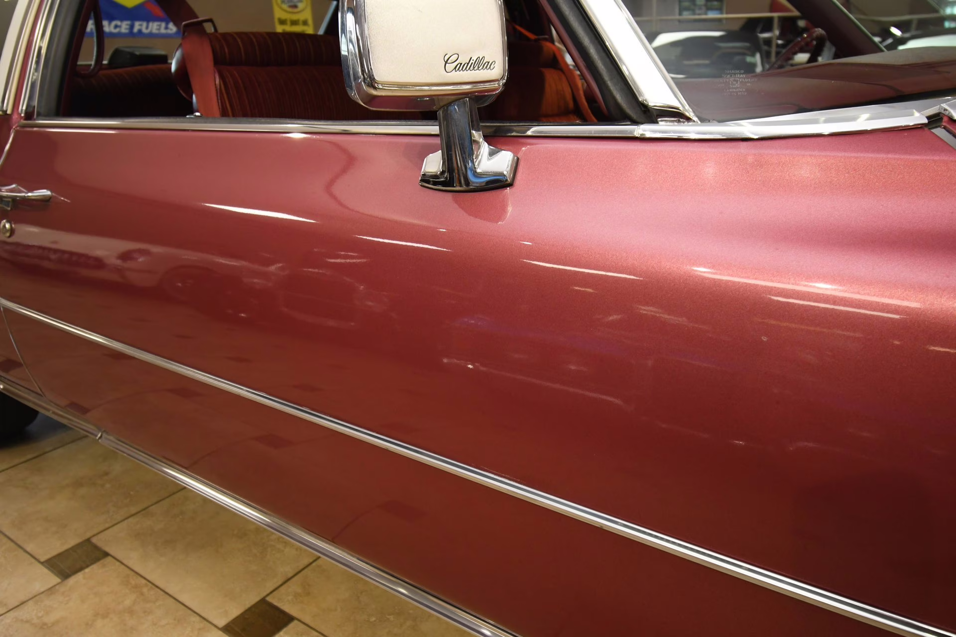 1975 Cerise Firemist Cadillac Coupe DeVille