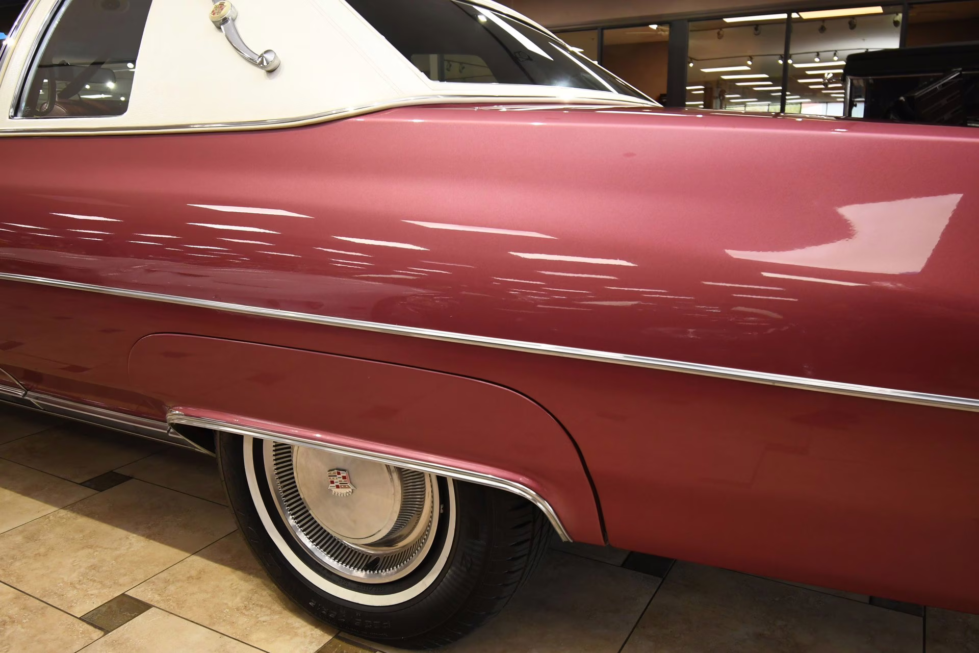 1975 Cerise Firemist Cadillac Coupe DeVille