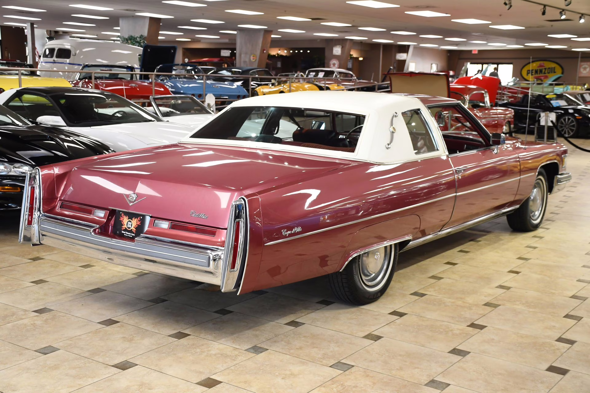 1975 Cerise Firemist Cadillac Coupe DeVille