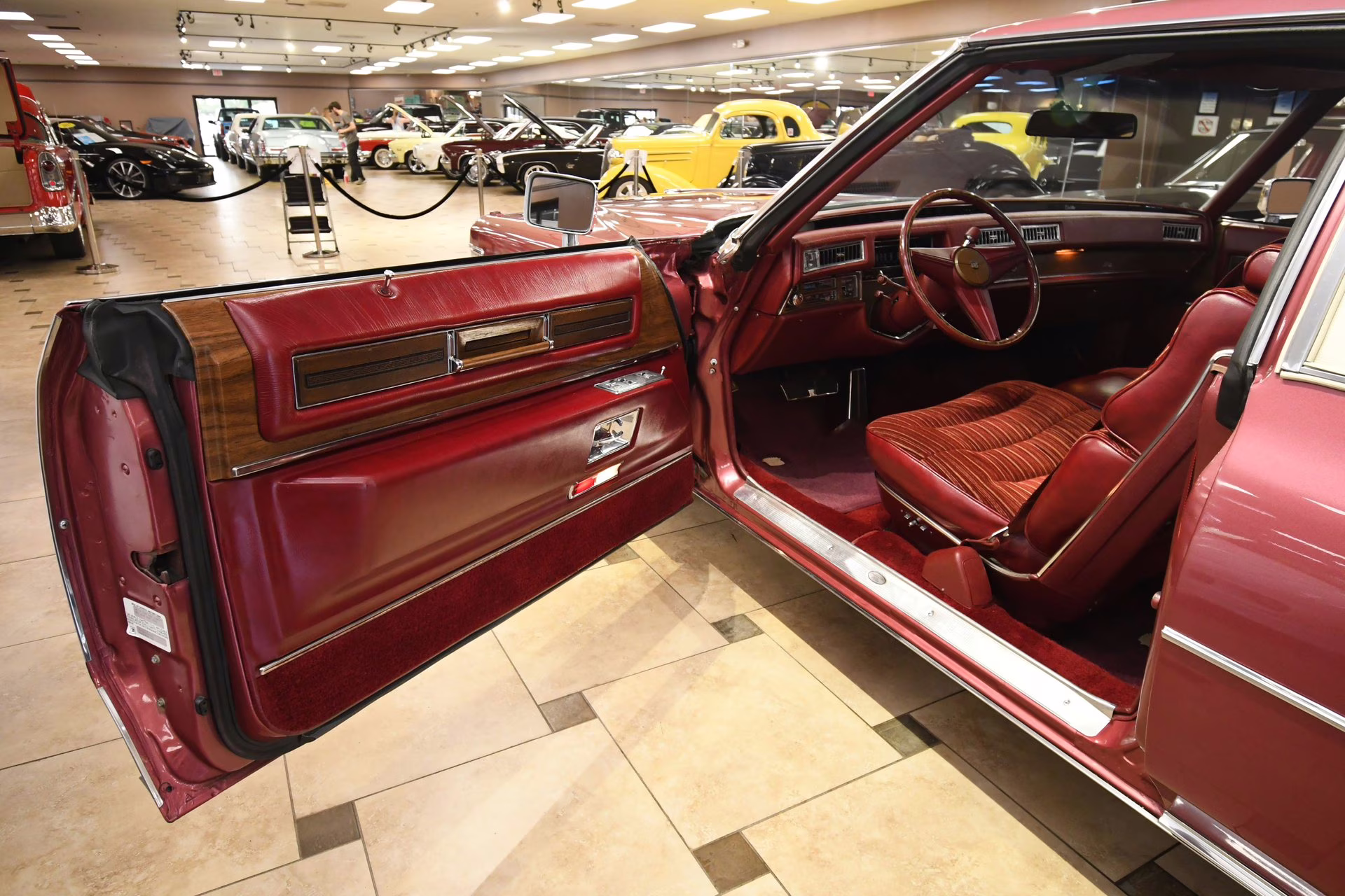 1975 Cerise Firemist Cadillac Coupe DeVille