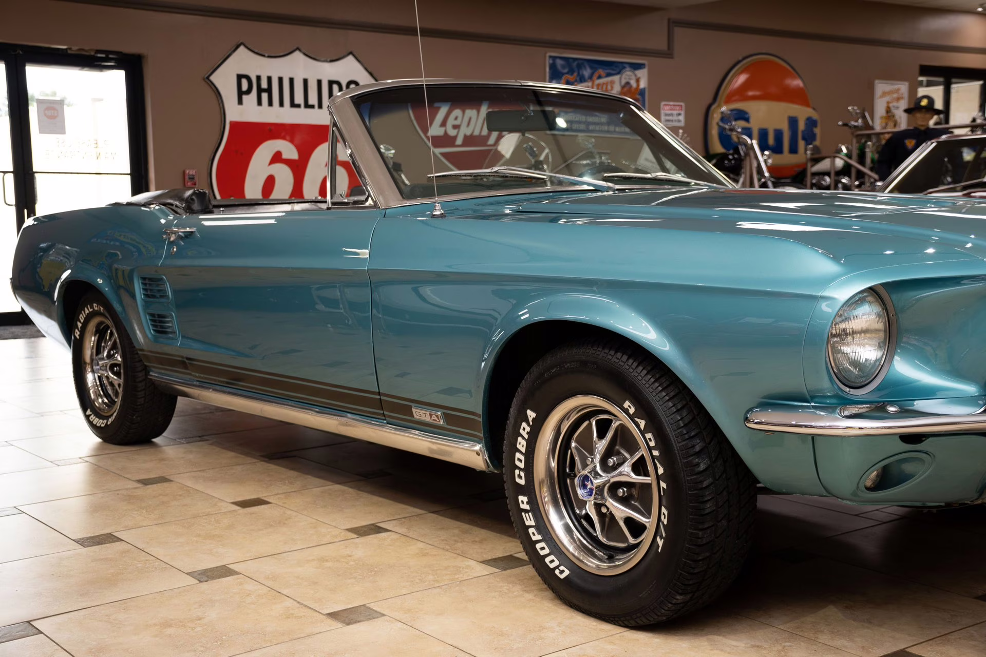 1967 Clearwater Aqua Ford Mustang