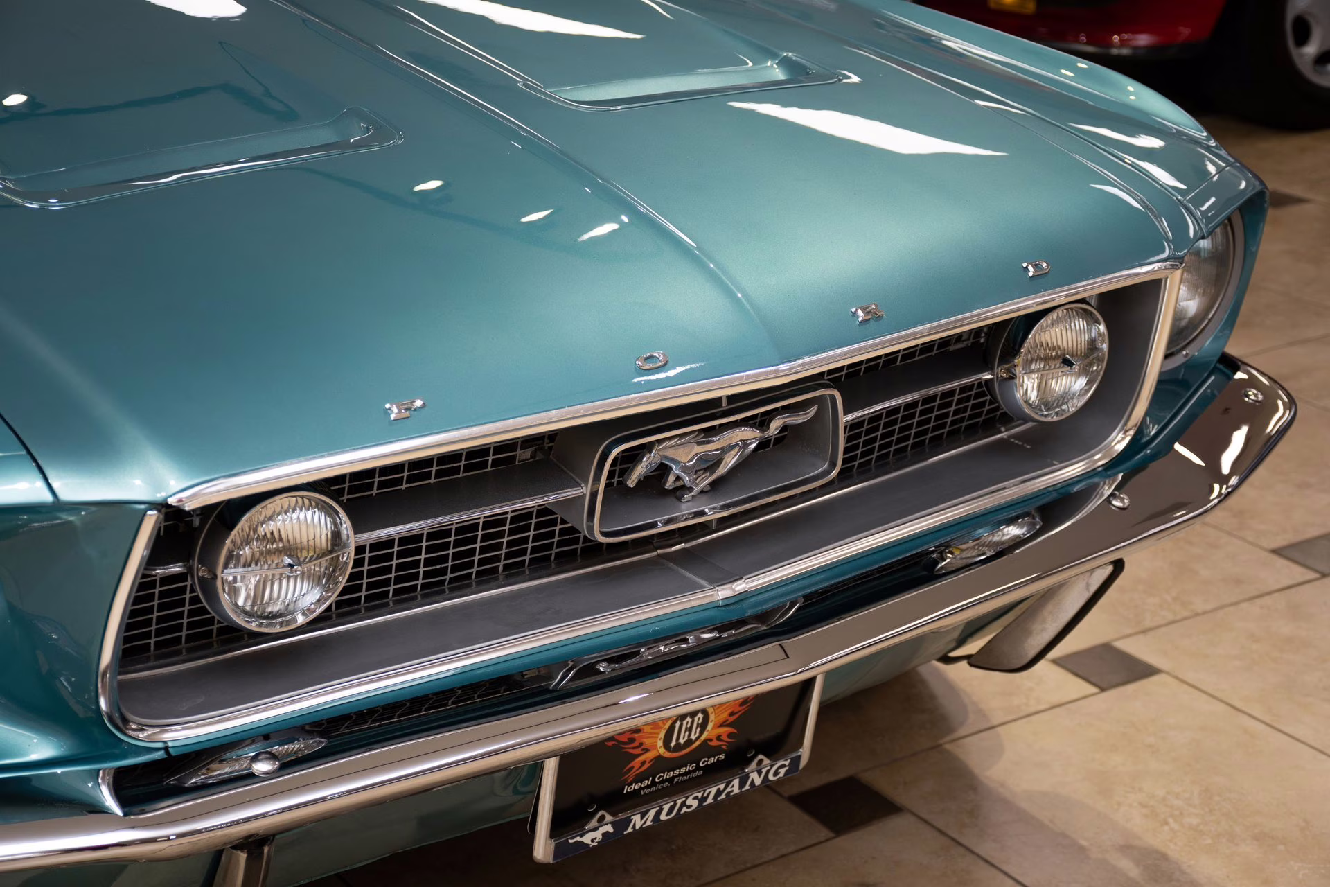 1967 Clearwater Aqua Ford Mustang