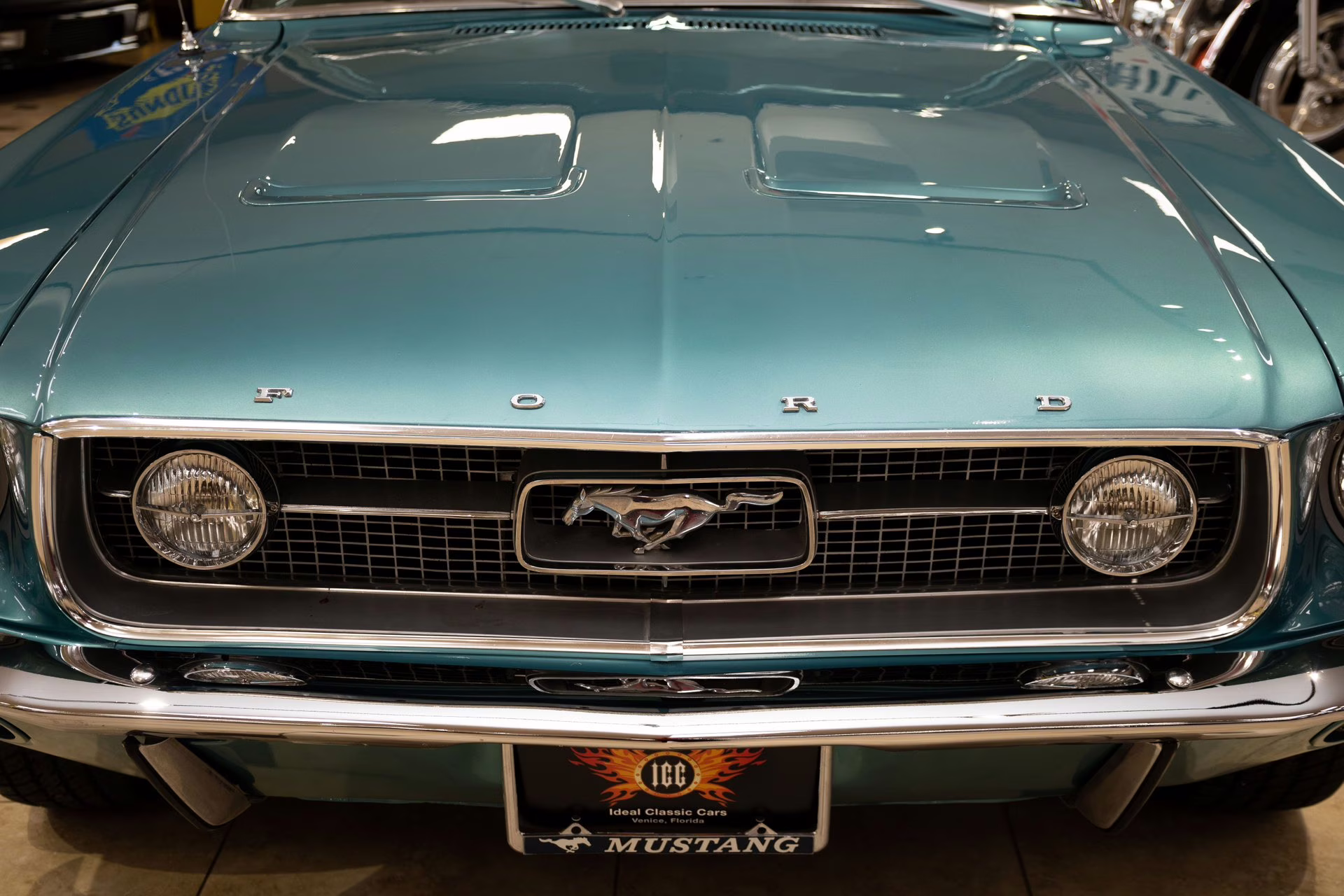 1967 Clearwater Aqua Ford Mustang