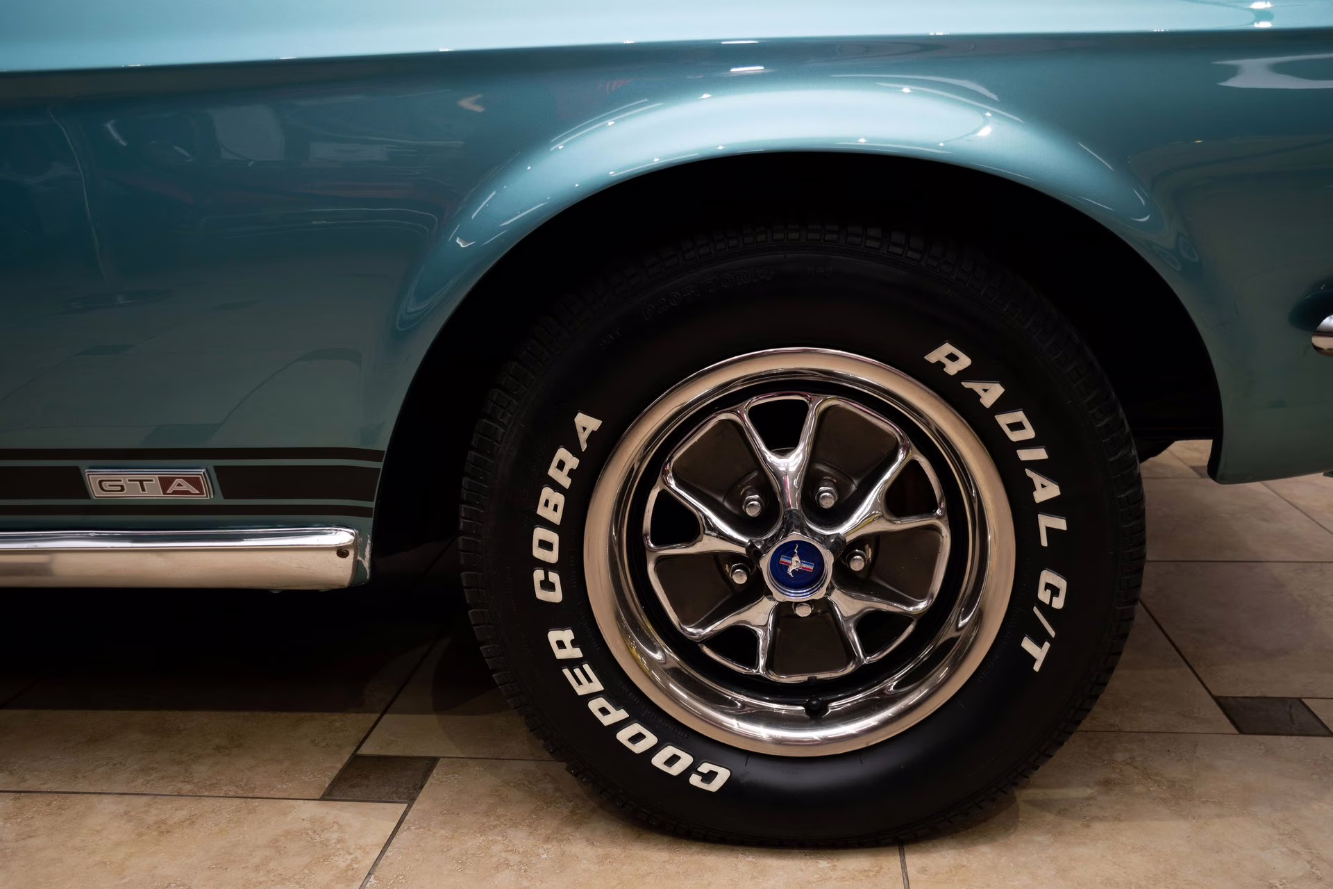 1967 Clearwater Aqua Ford Mustang