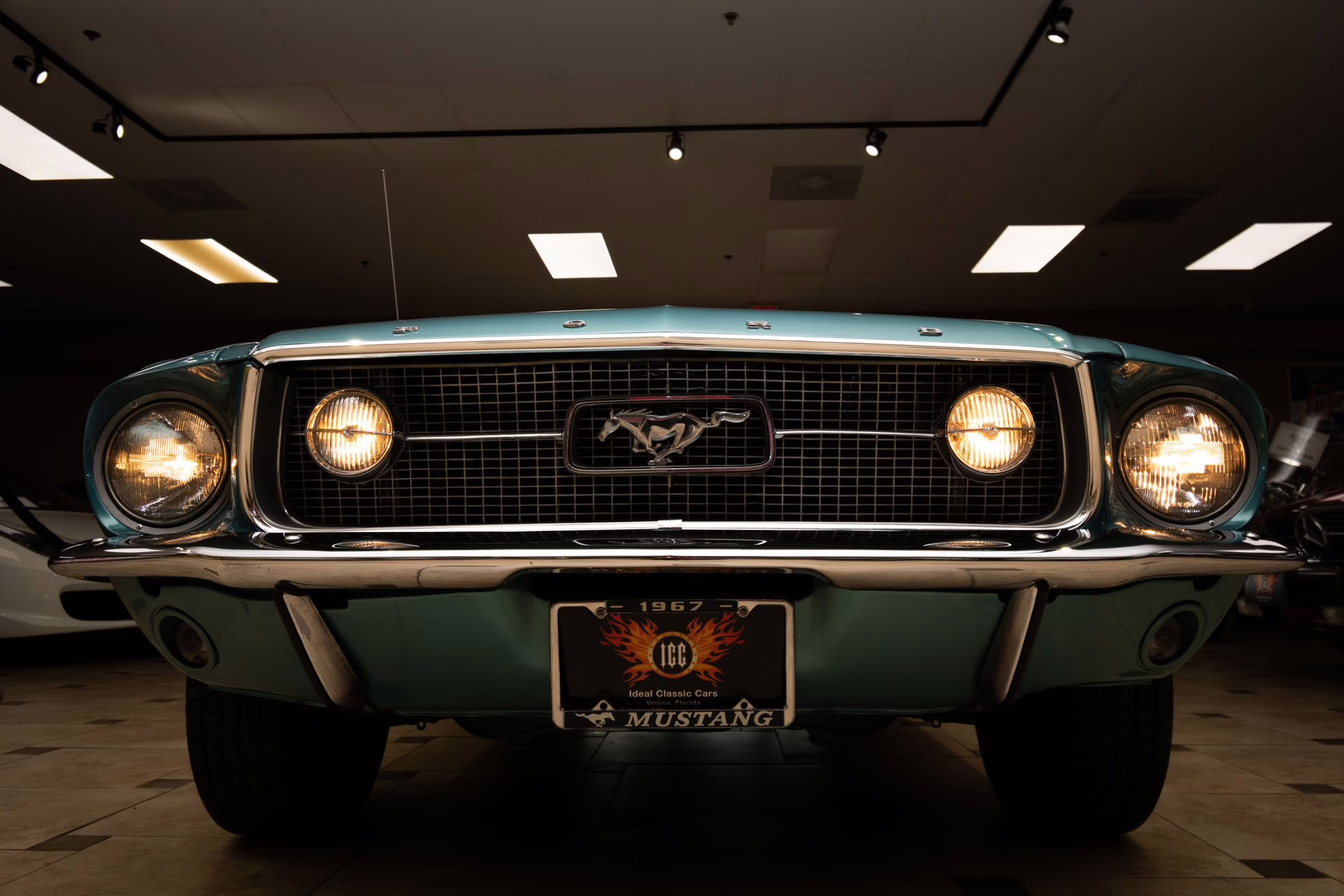 1967 Clearwater Aqua Ford Mustang