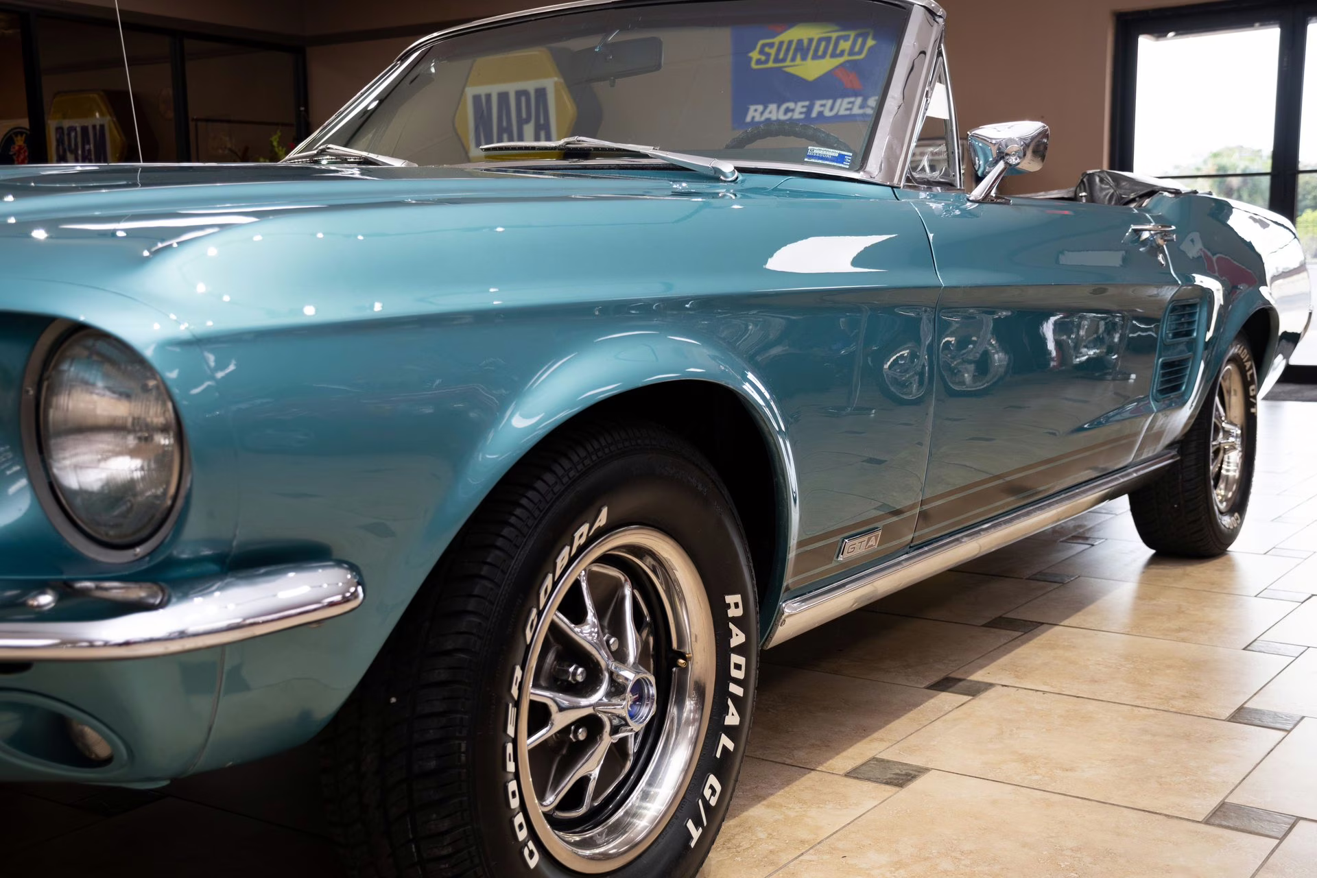 1967 Clearwater Aqua Ford Mustang