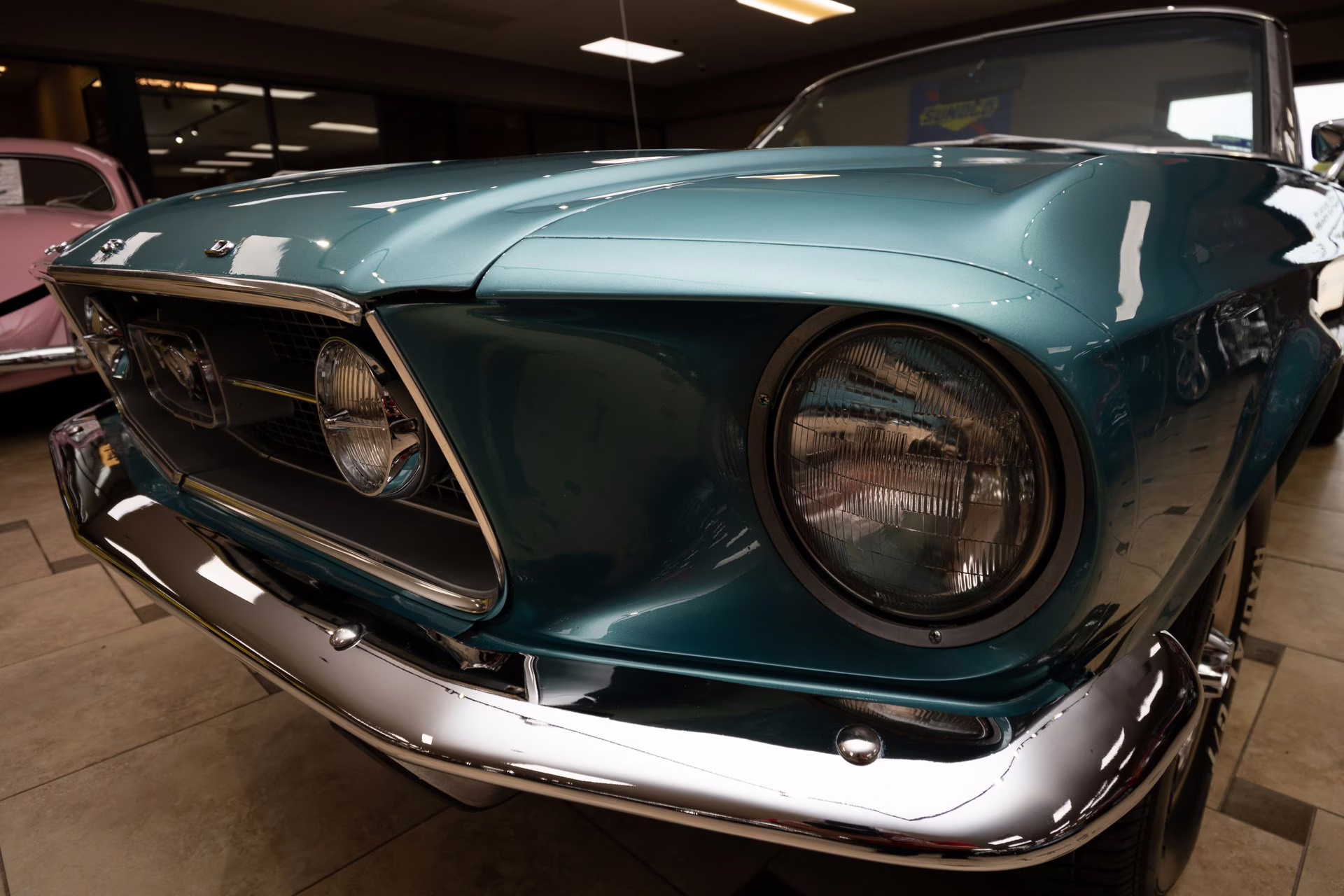 1967 Clearwater Aqua Ford Mustang