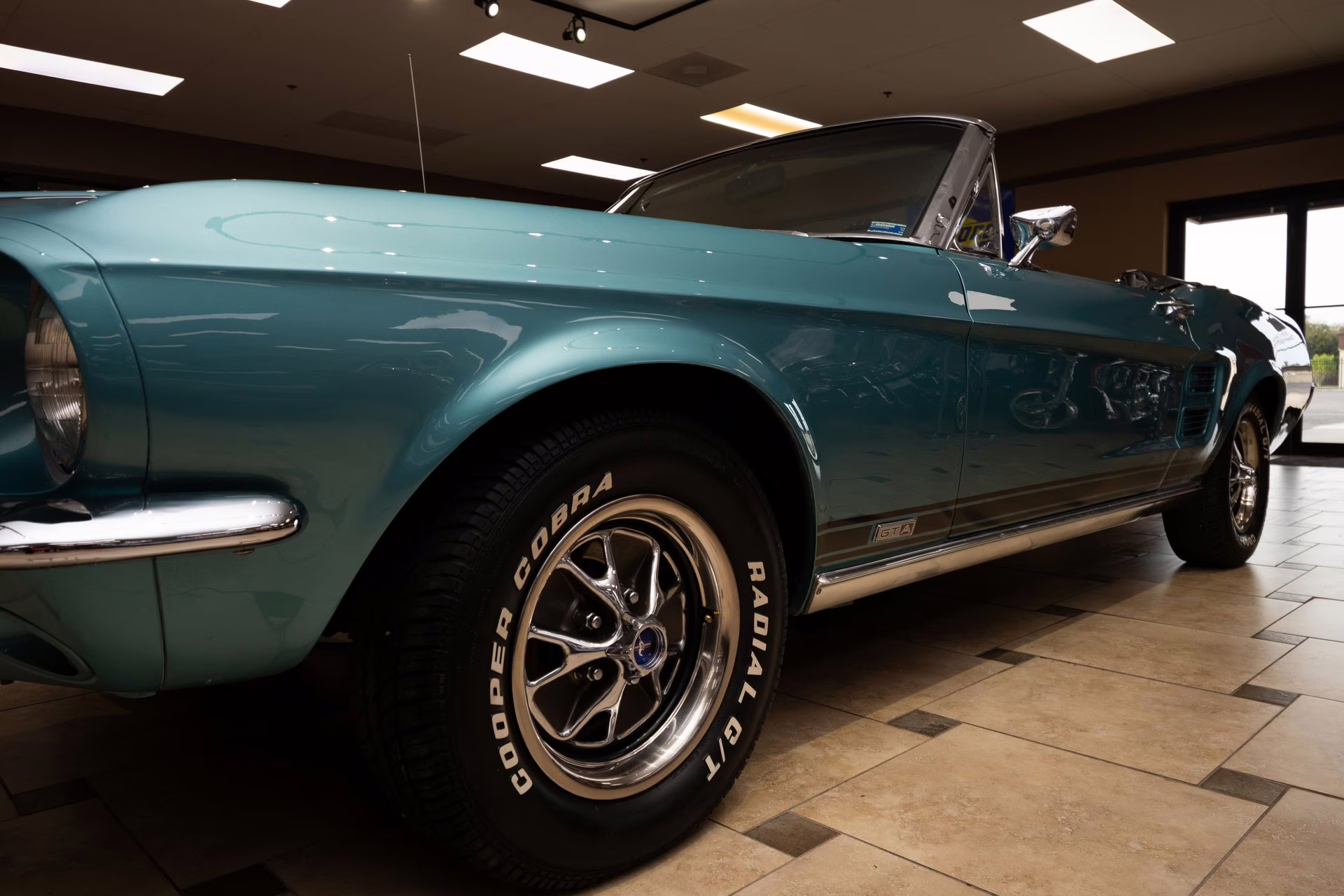 1967 Clearwater Aqua Ford Mustang