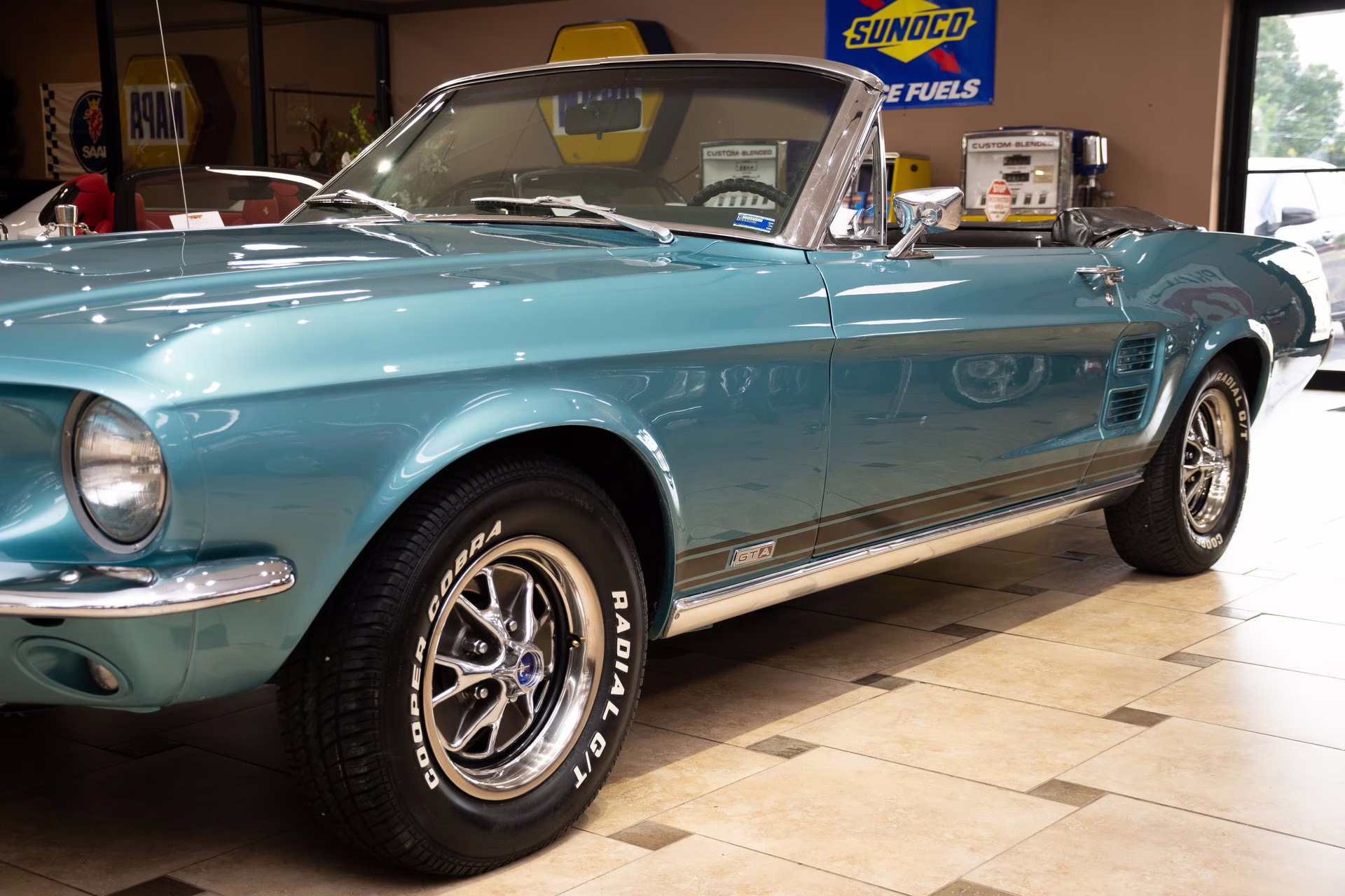 1967 Clearwater Aqua Ford Mustang