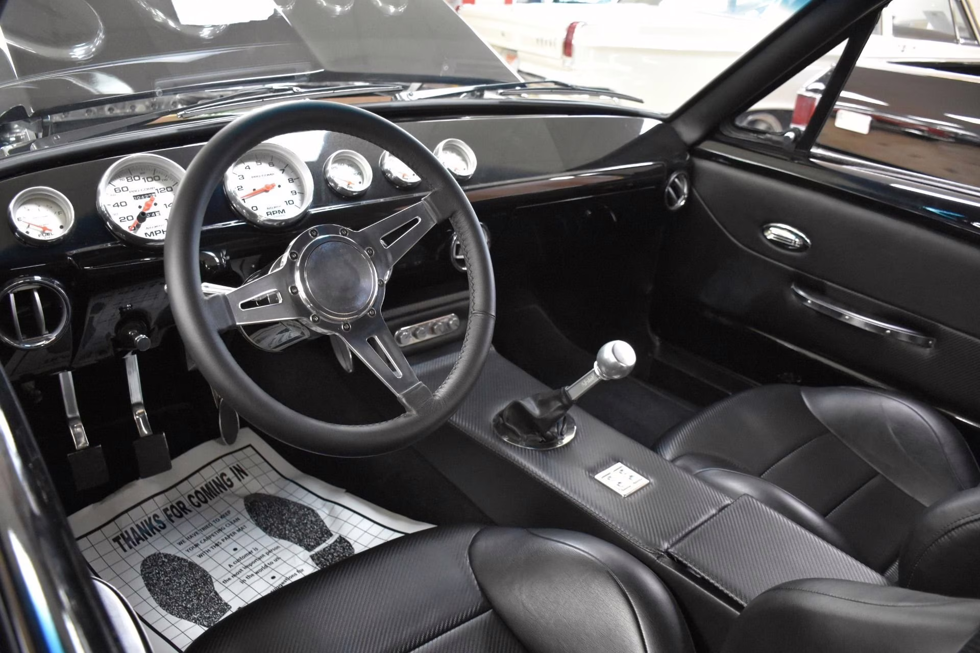 1967 Black Metallic w/ Ghost Stripe Ford Mustang