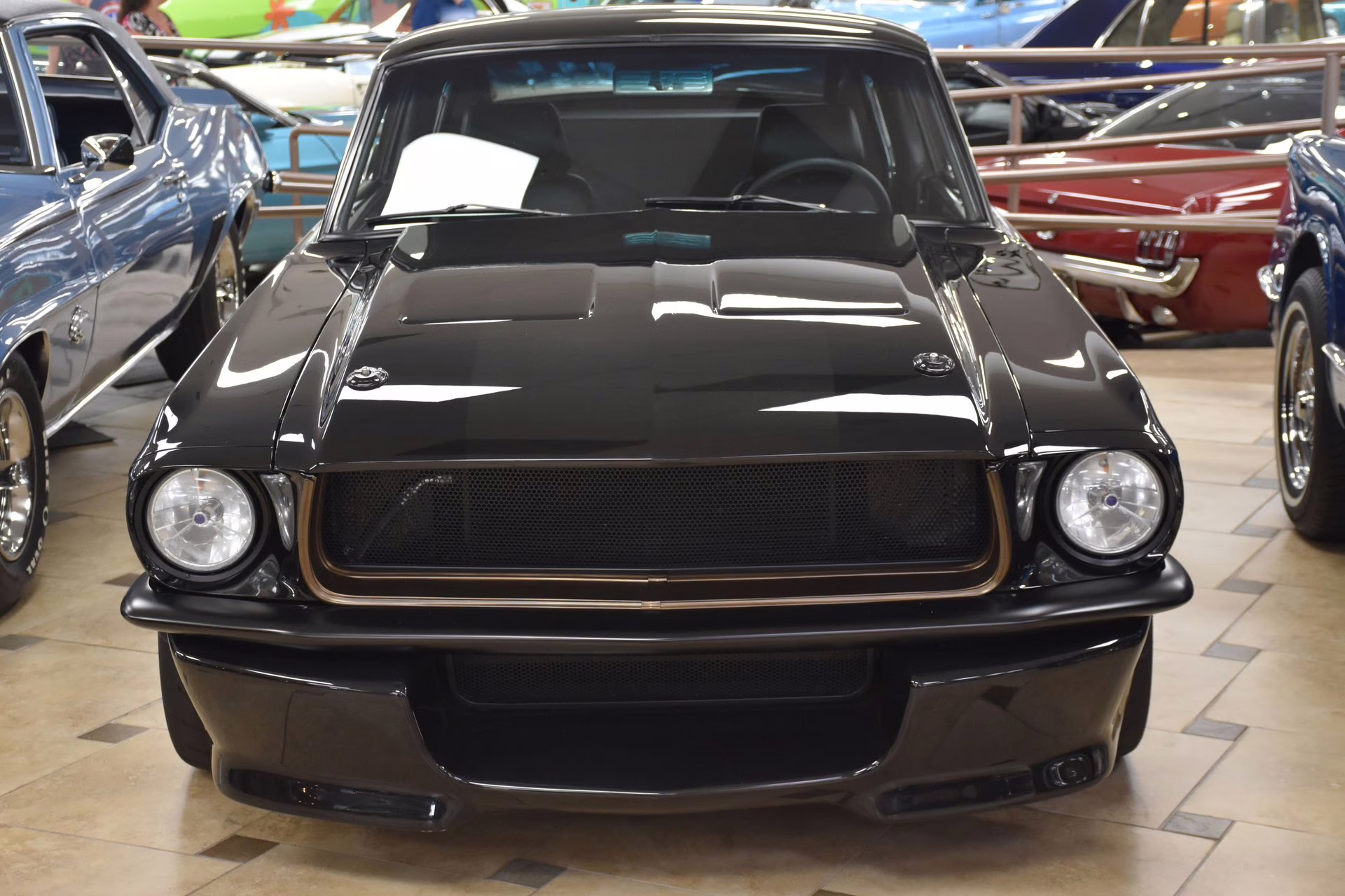 1967 Black Metallic w/ Ghost Stripe Ford Mustang