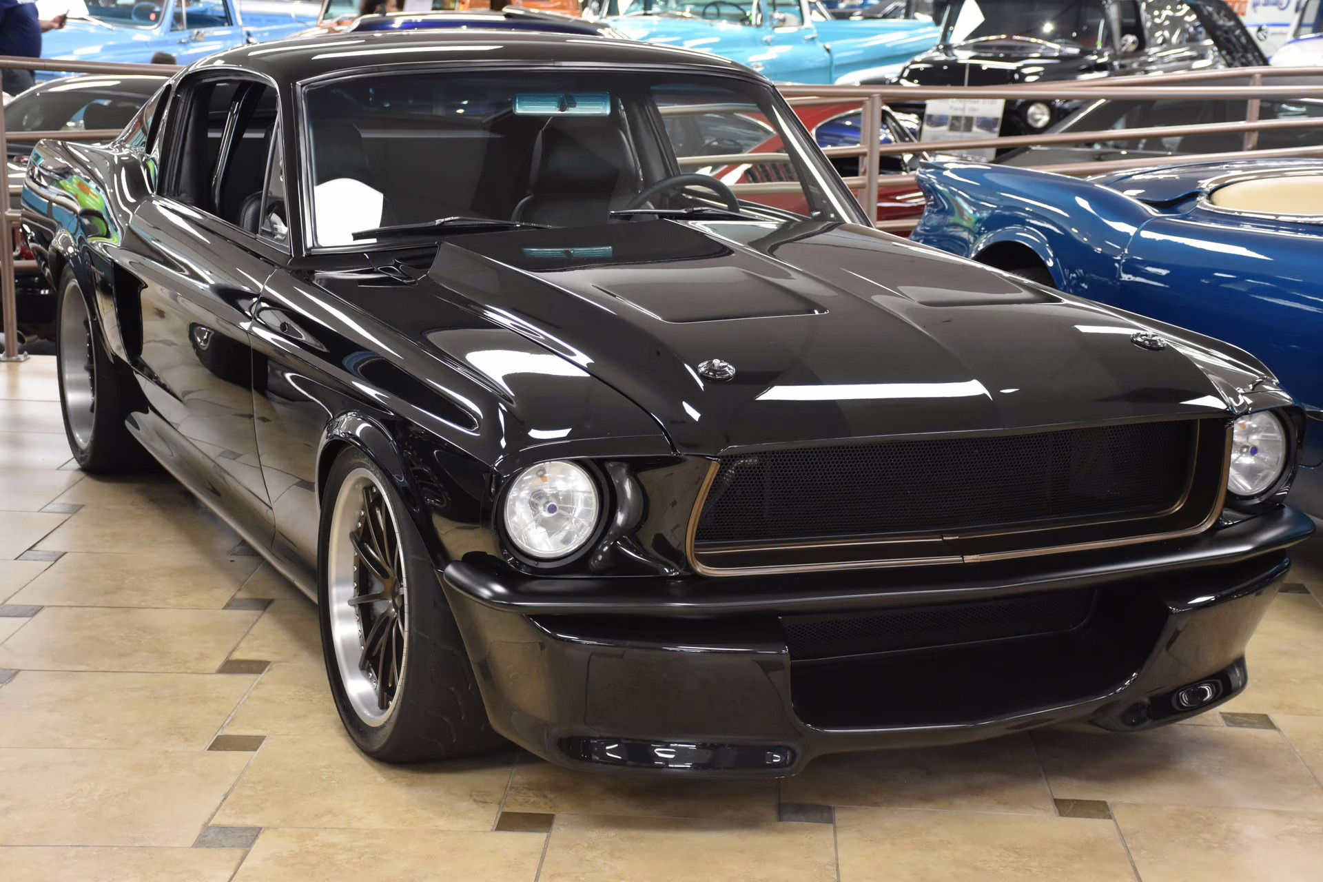 1967 Black Metallic w/ Ghost Stripe Ford Mustang