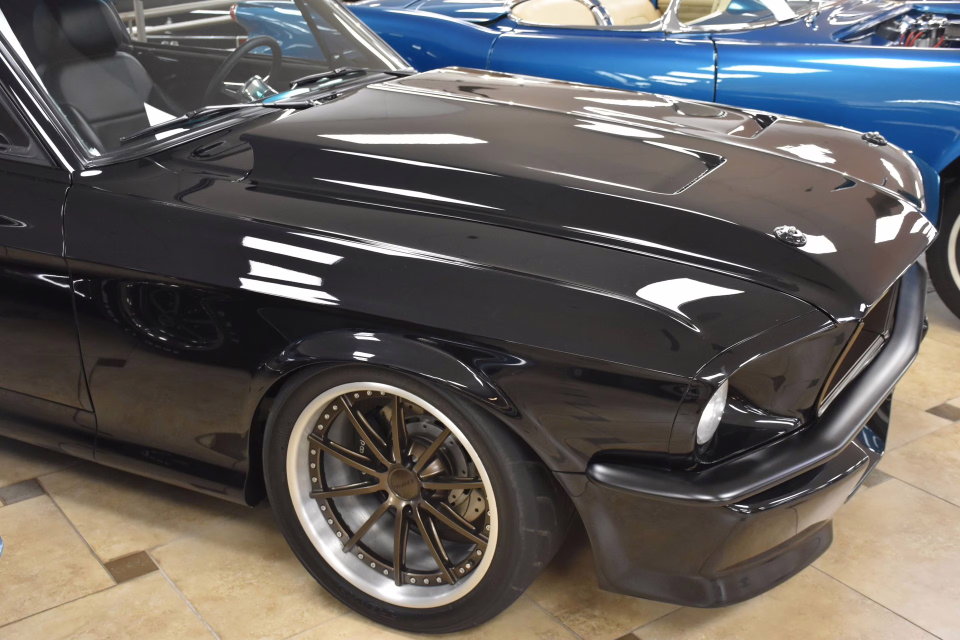 1967 Black Metallic w/ Ghost Stripe Ford Mustang