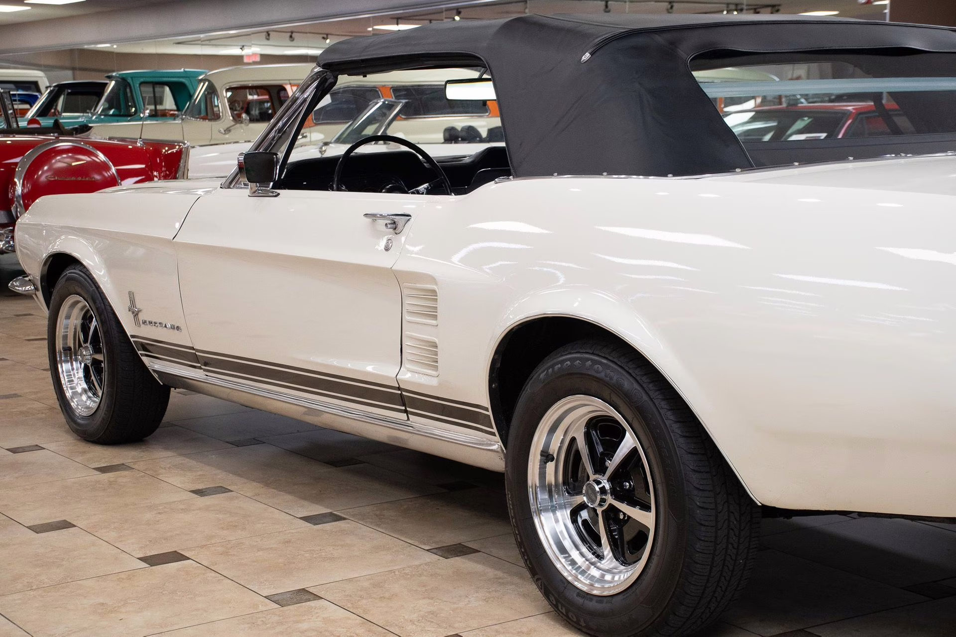 1967 Wimbledon White Ford Mustang