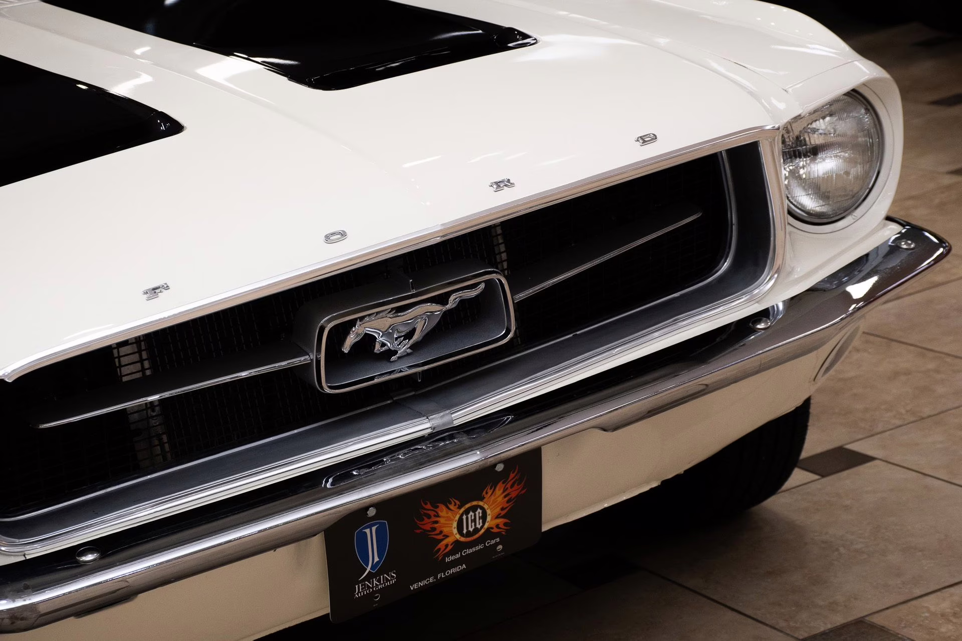 1967 Wimbledon White Ford Mustang