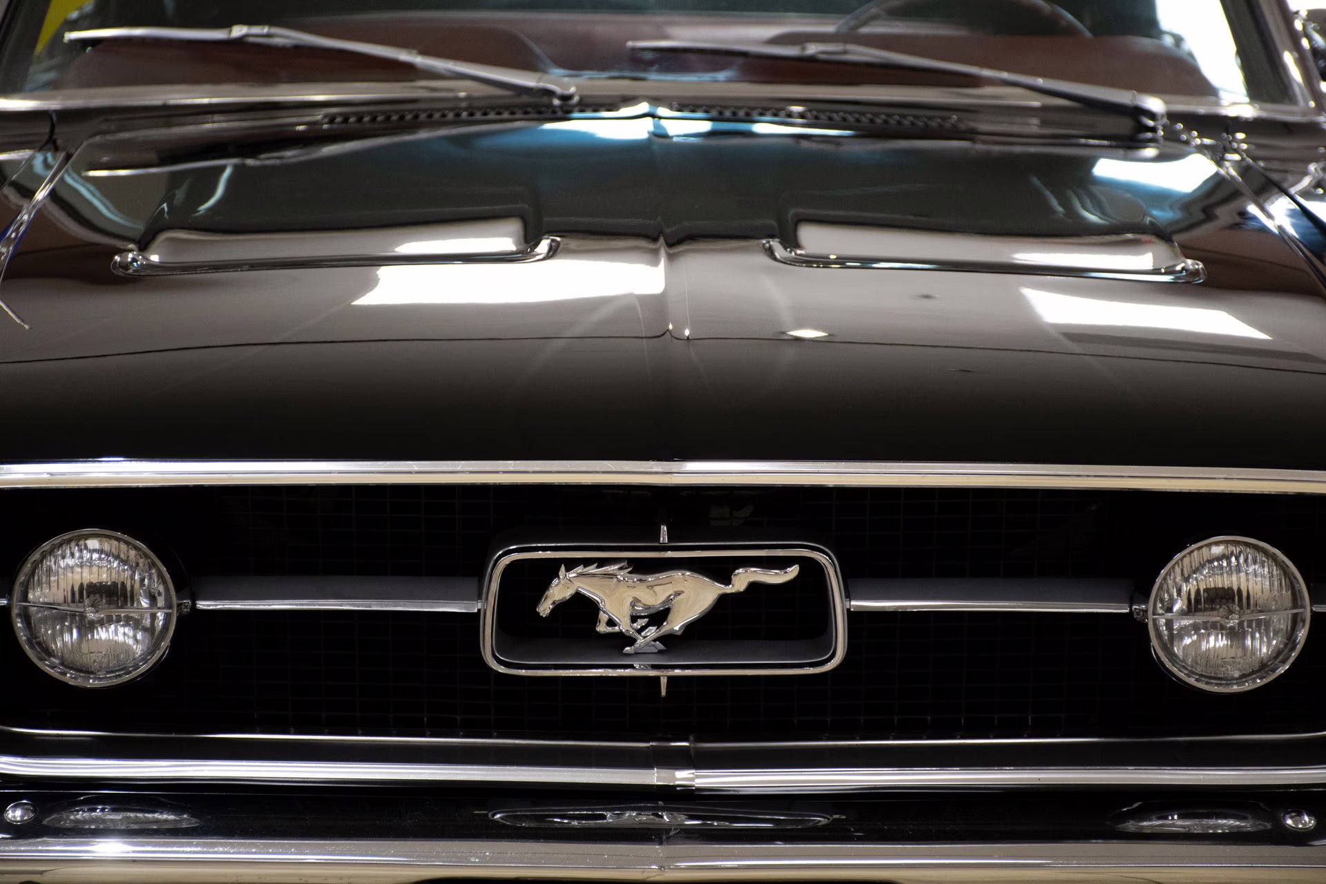 1967 Raven Black Ford Mustang