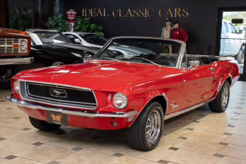 1968 Red Ford Mustang