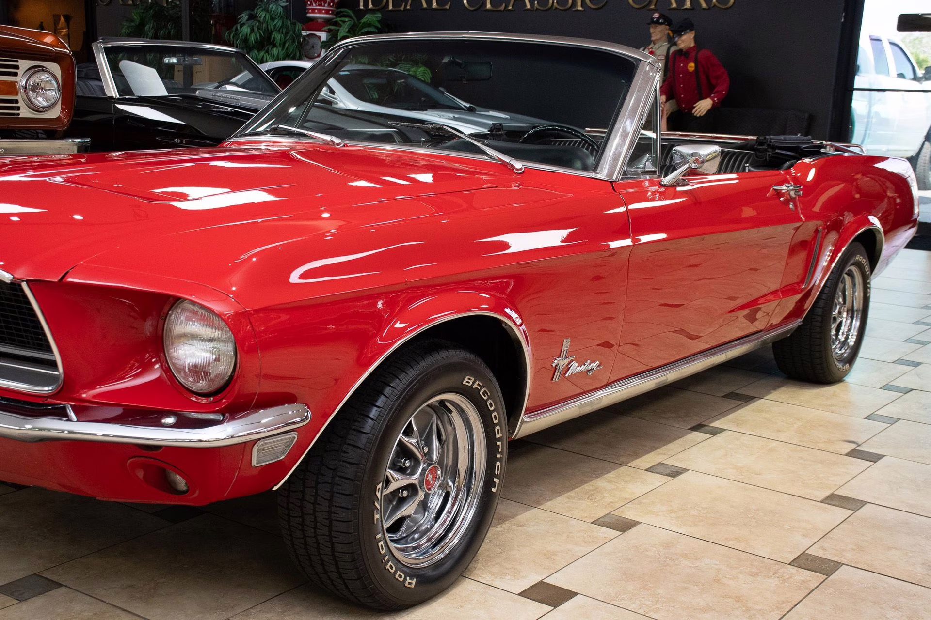 1968 Red Ford Mustang