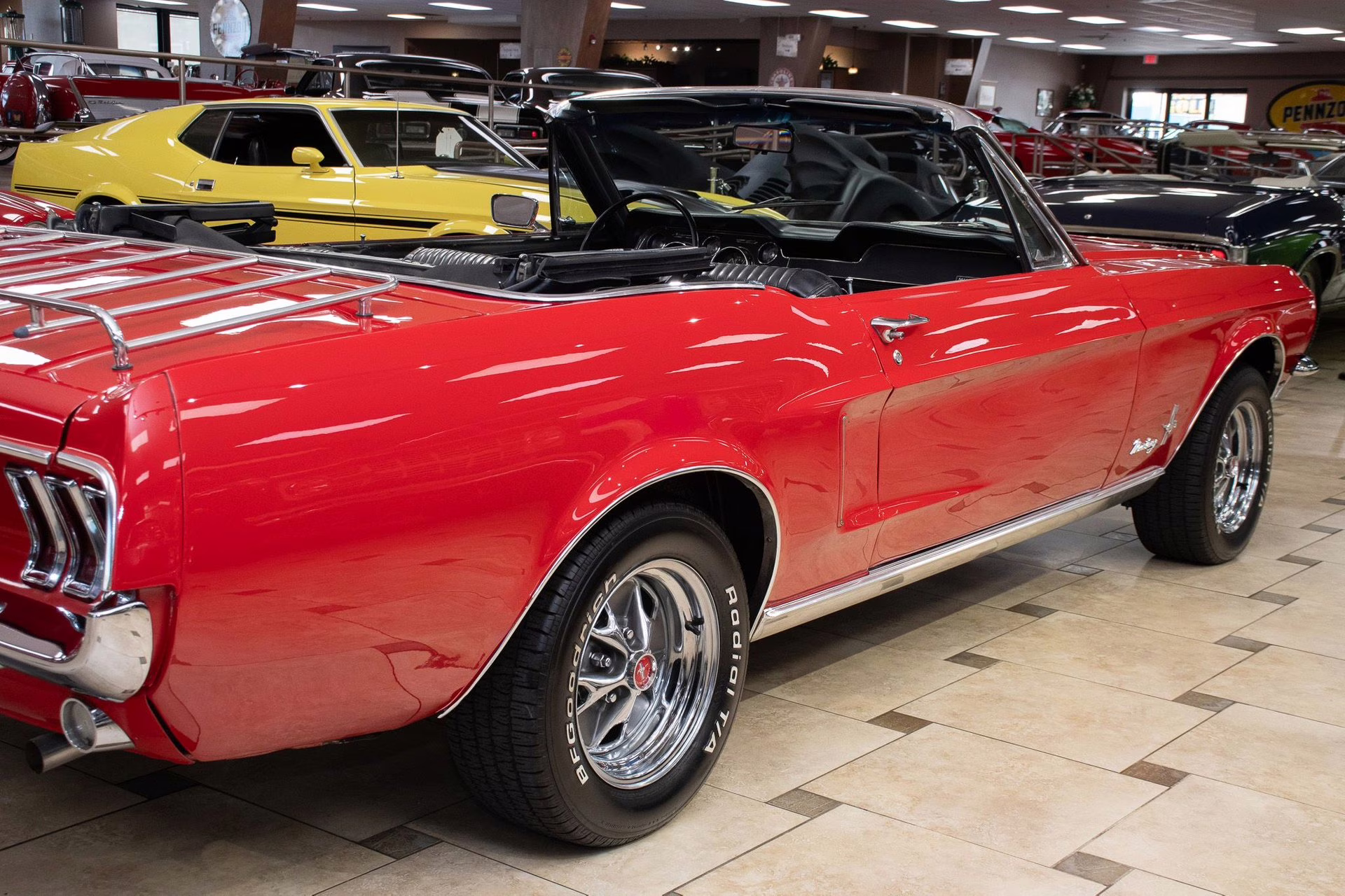 1968 Red Ford Mustang