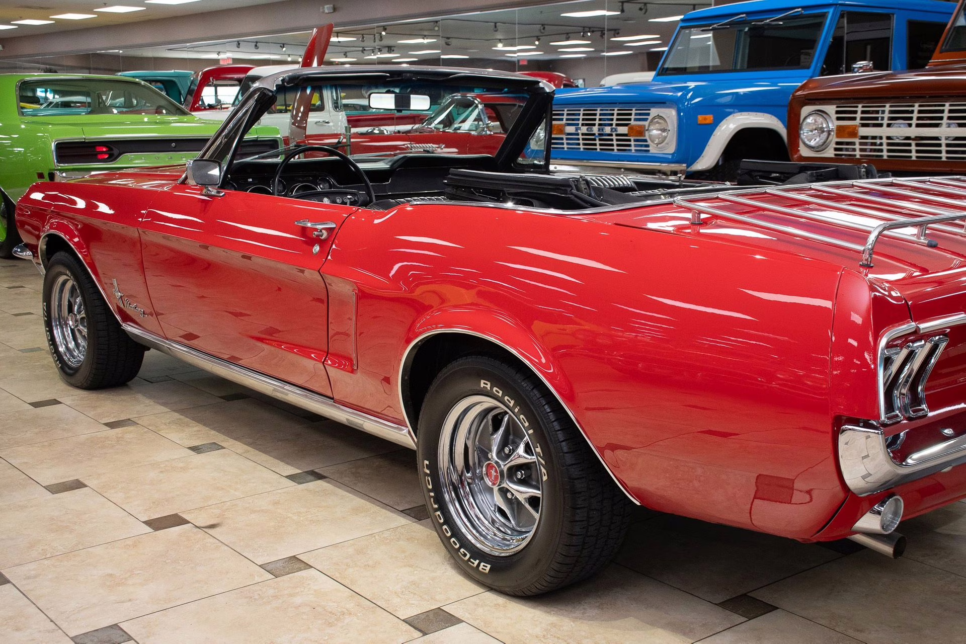 1968 Red Ford Mustang