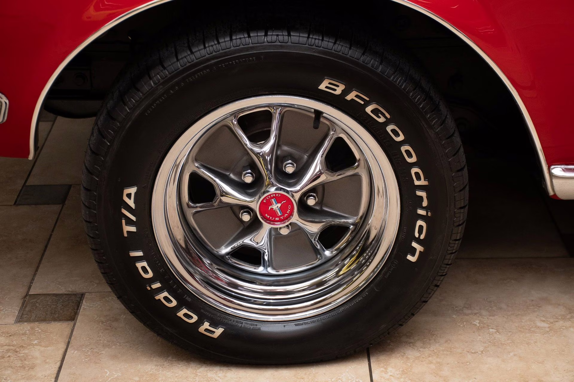 1968 Red Ford Mustang