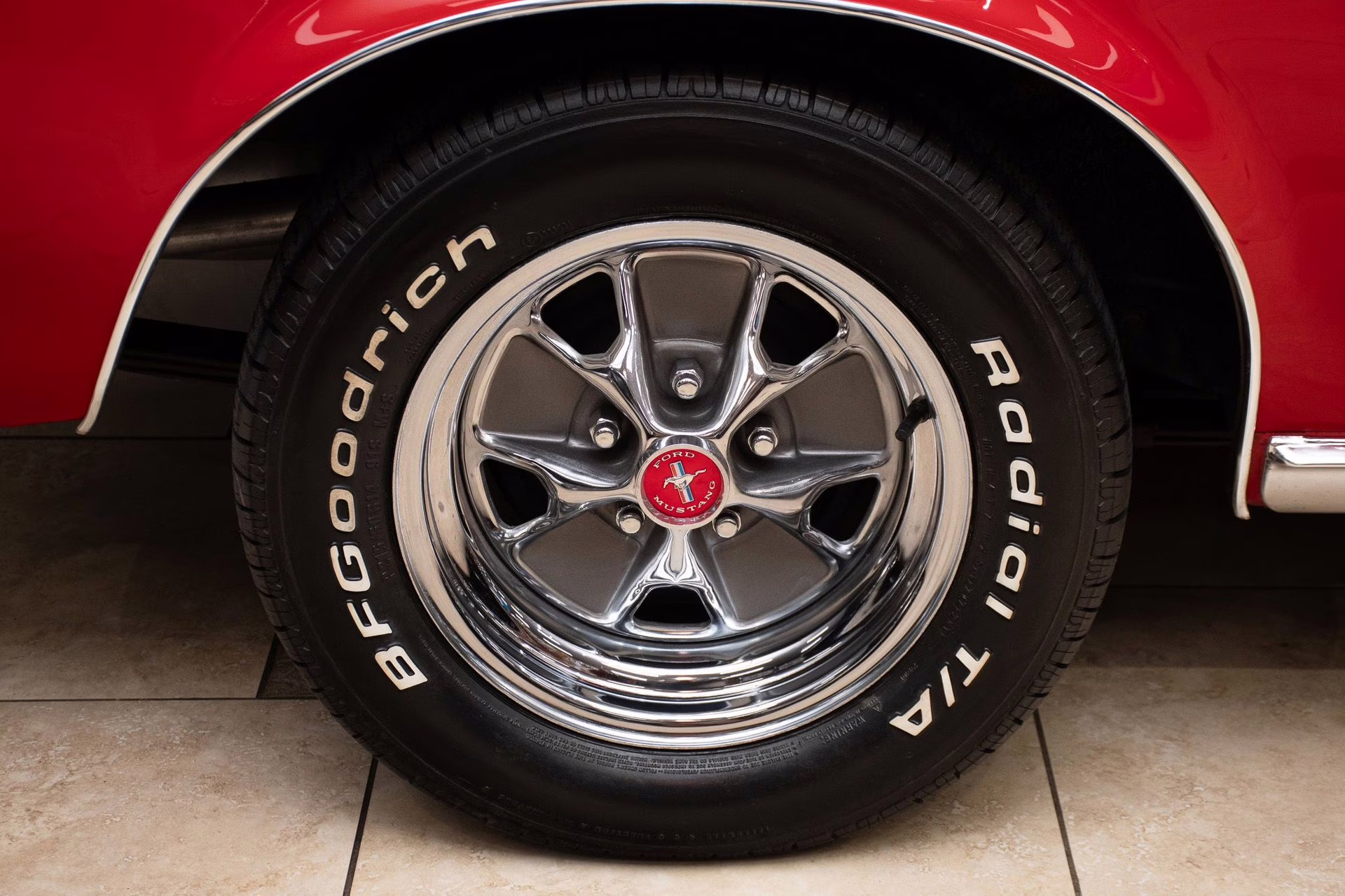 1968 Red Ford Mustang