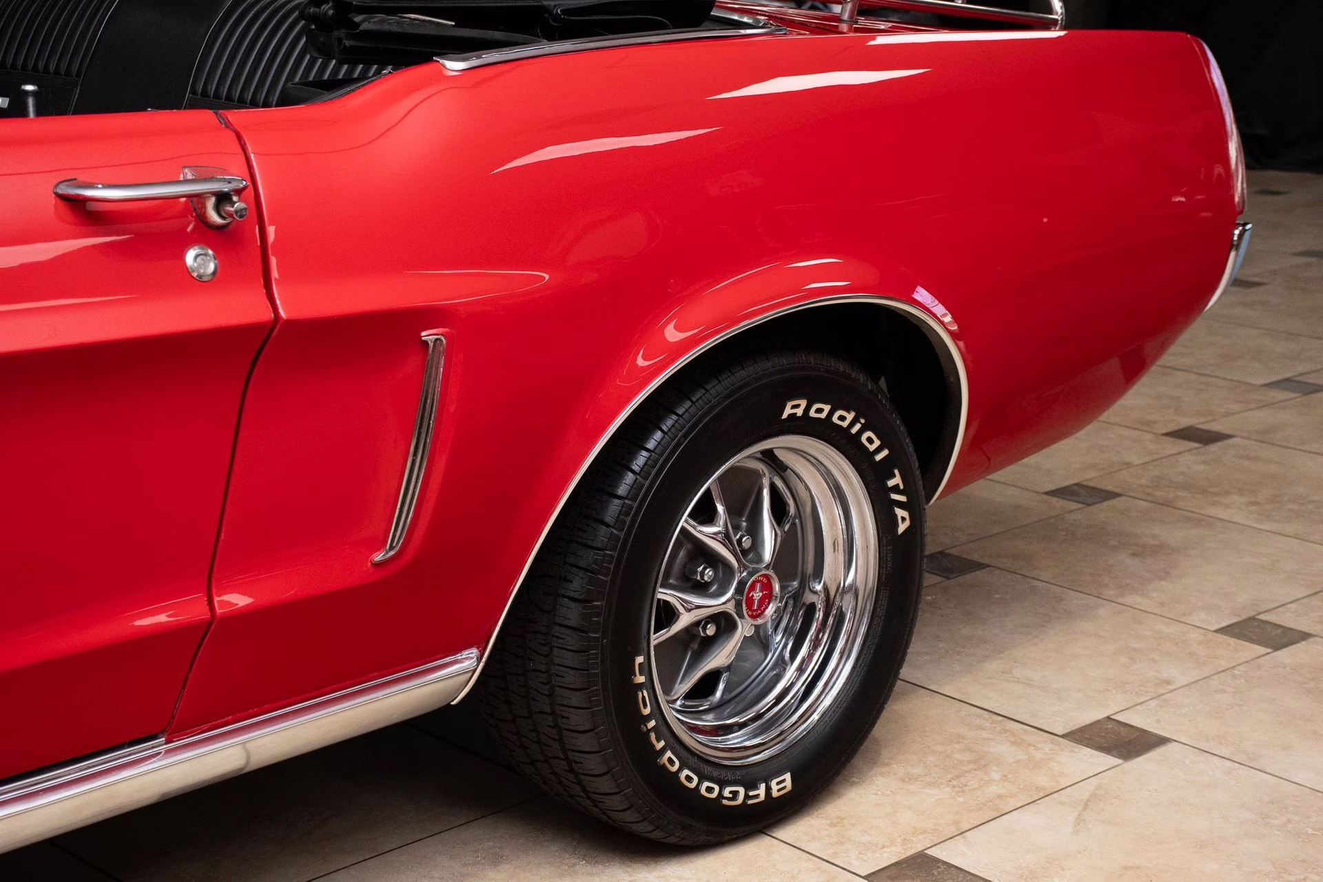 1968 Red Ford Mustang