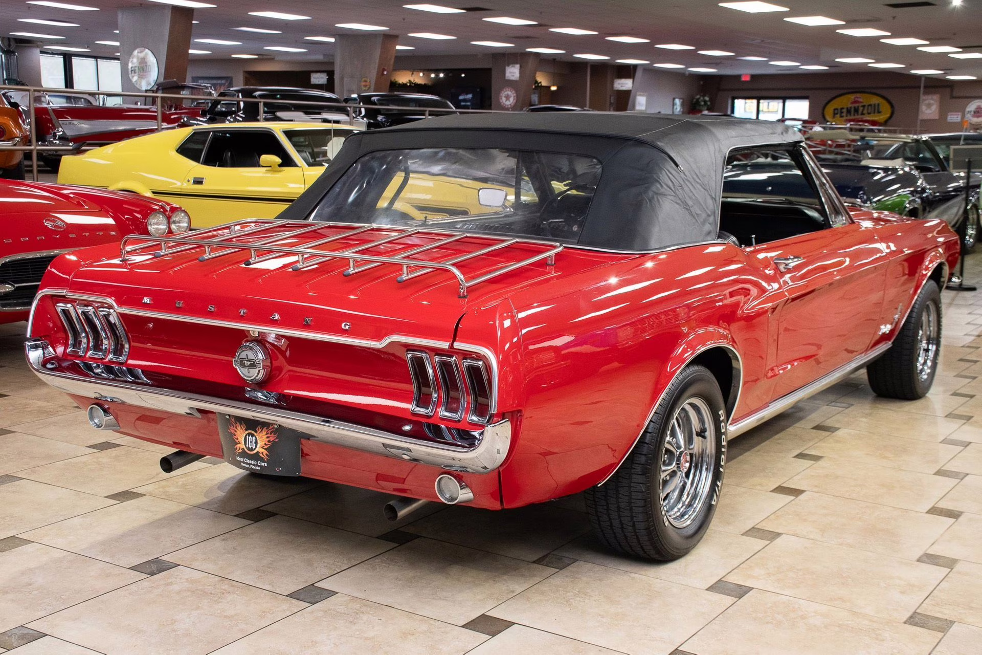 1968 Red Ford Mustang