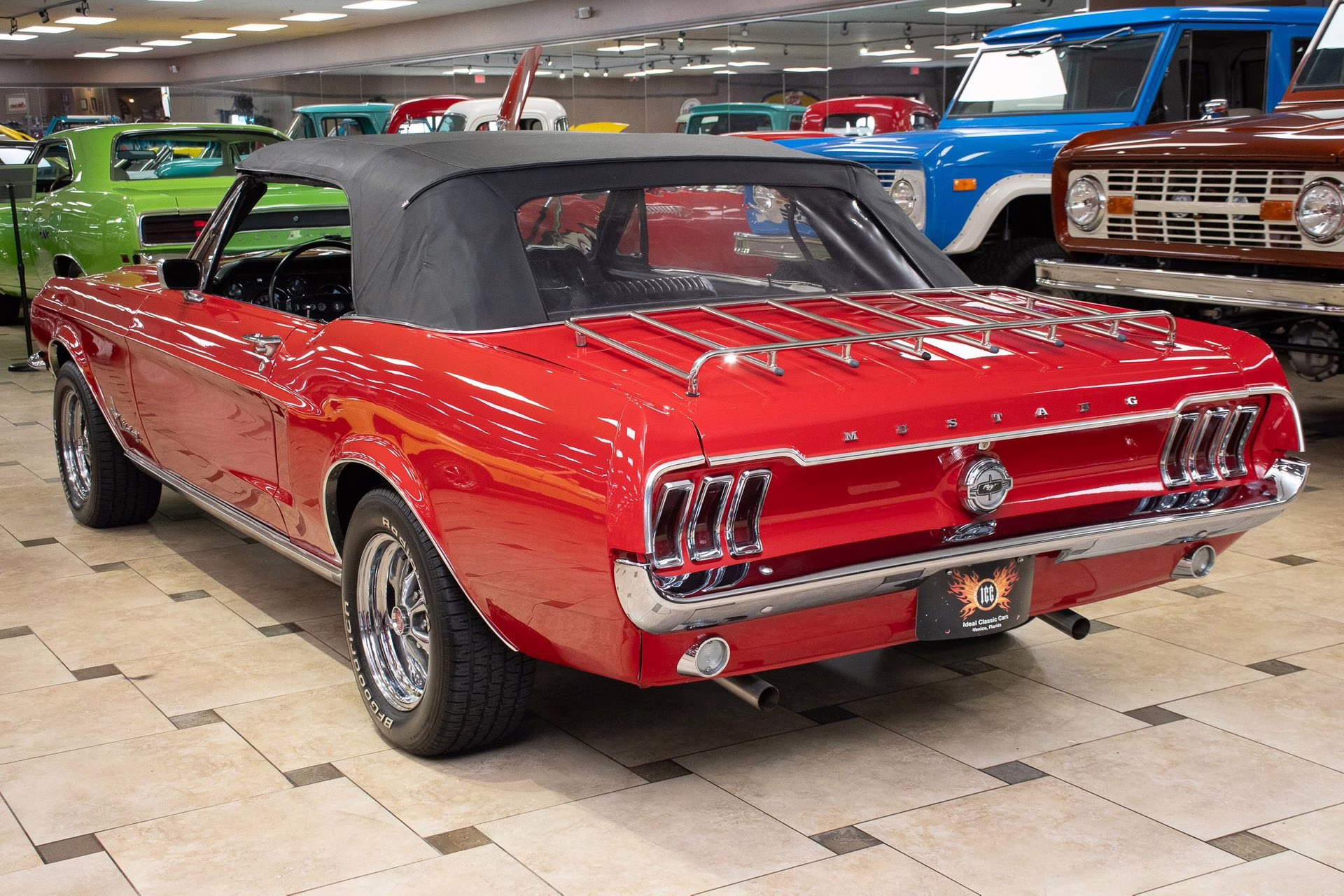 1968 Red Ford Mustang