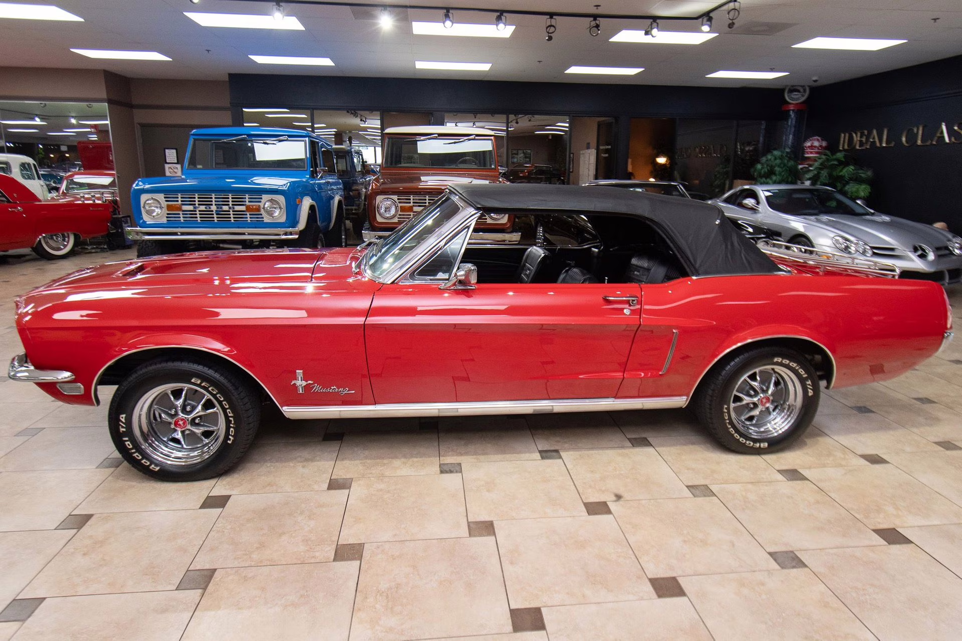 1968 Red Ford Mustang