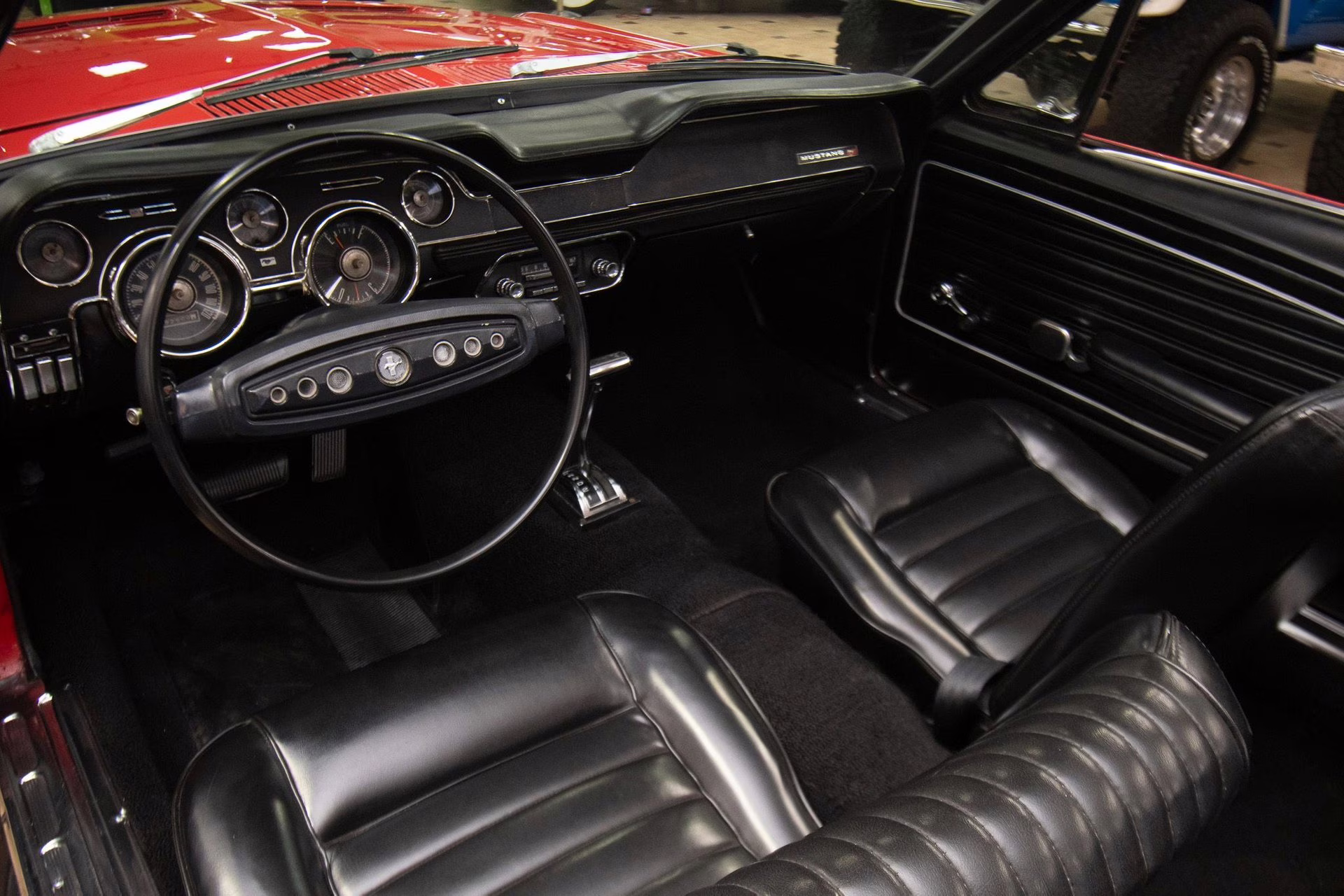 1968 Red Ford Mustang