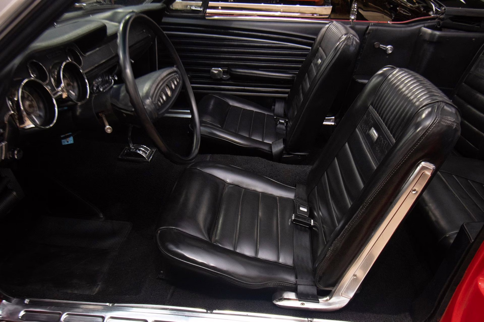 1968 Red Ford Mustang