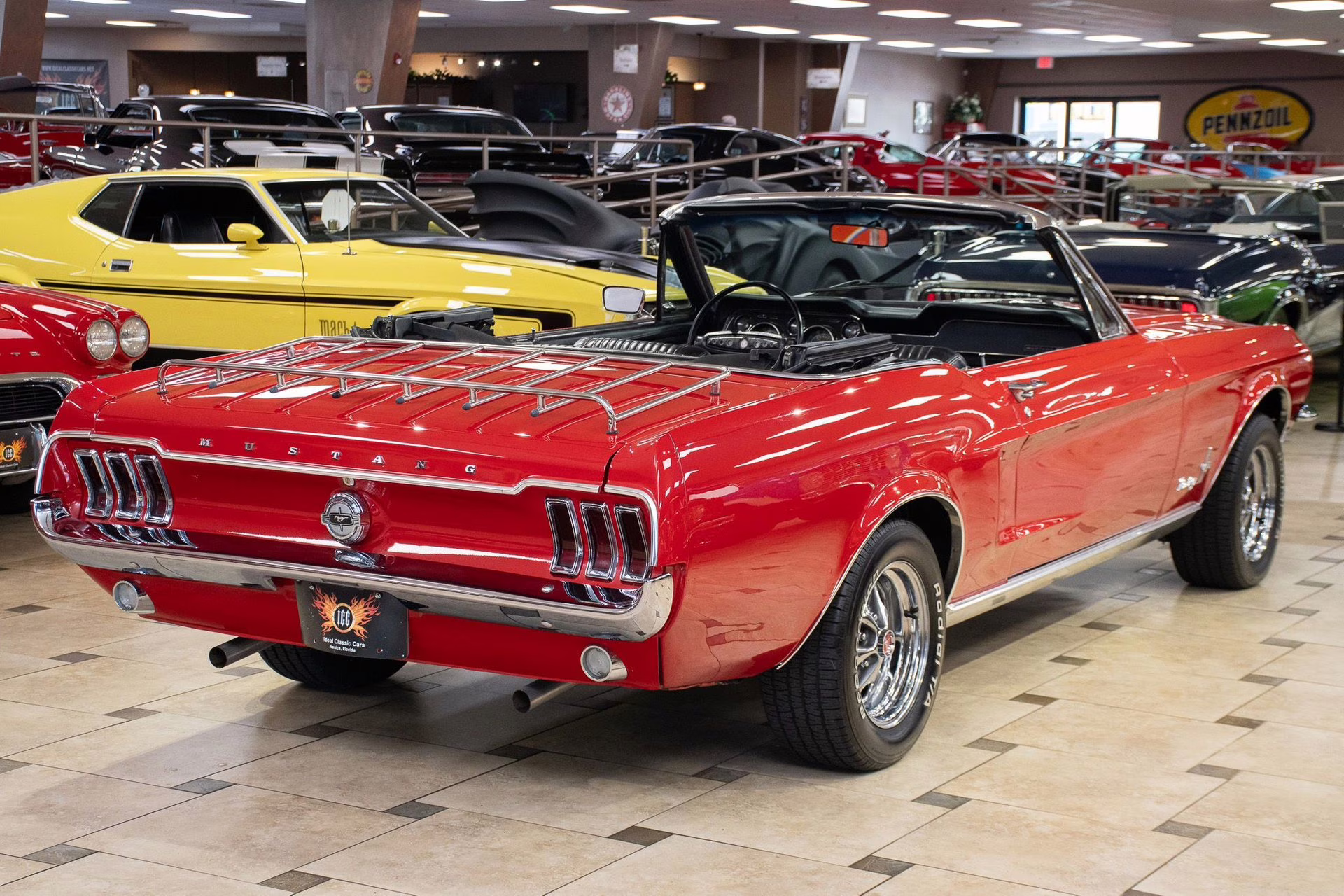 1968 Red Ford Mustang