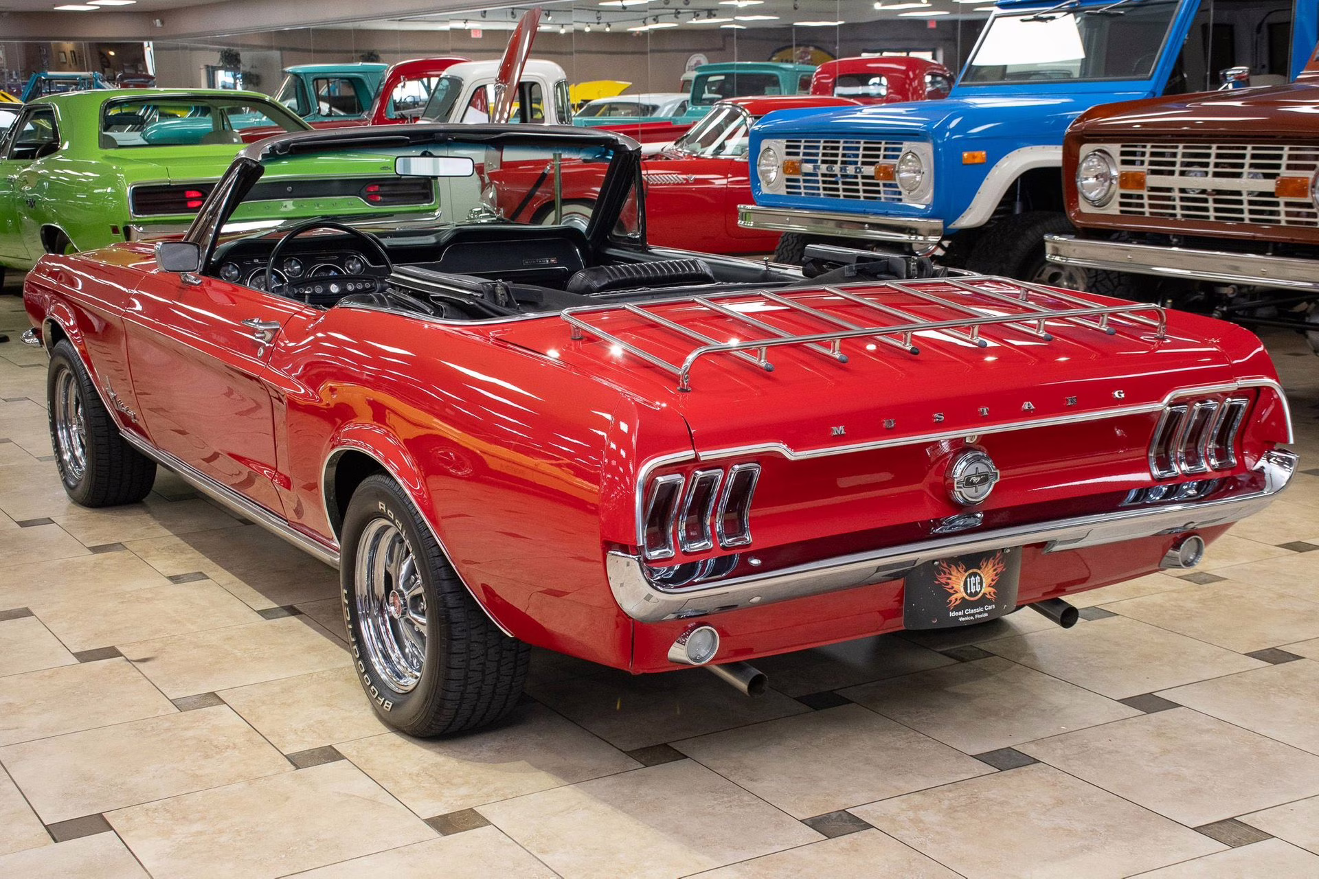 1968 Red Ford Mustang