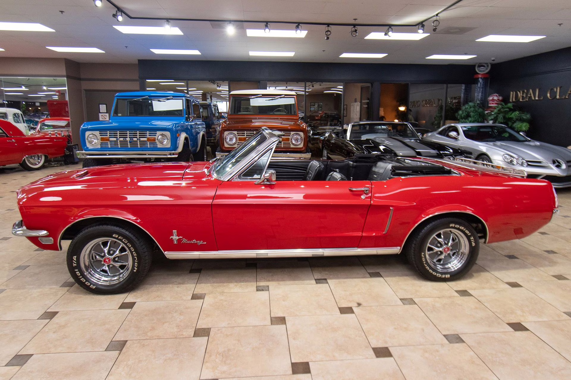 1968 Red Ford Mustang