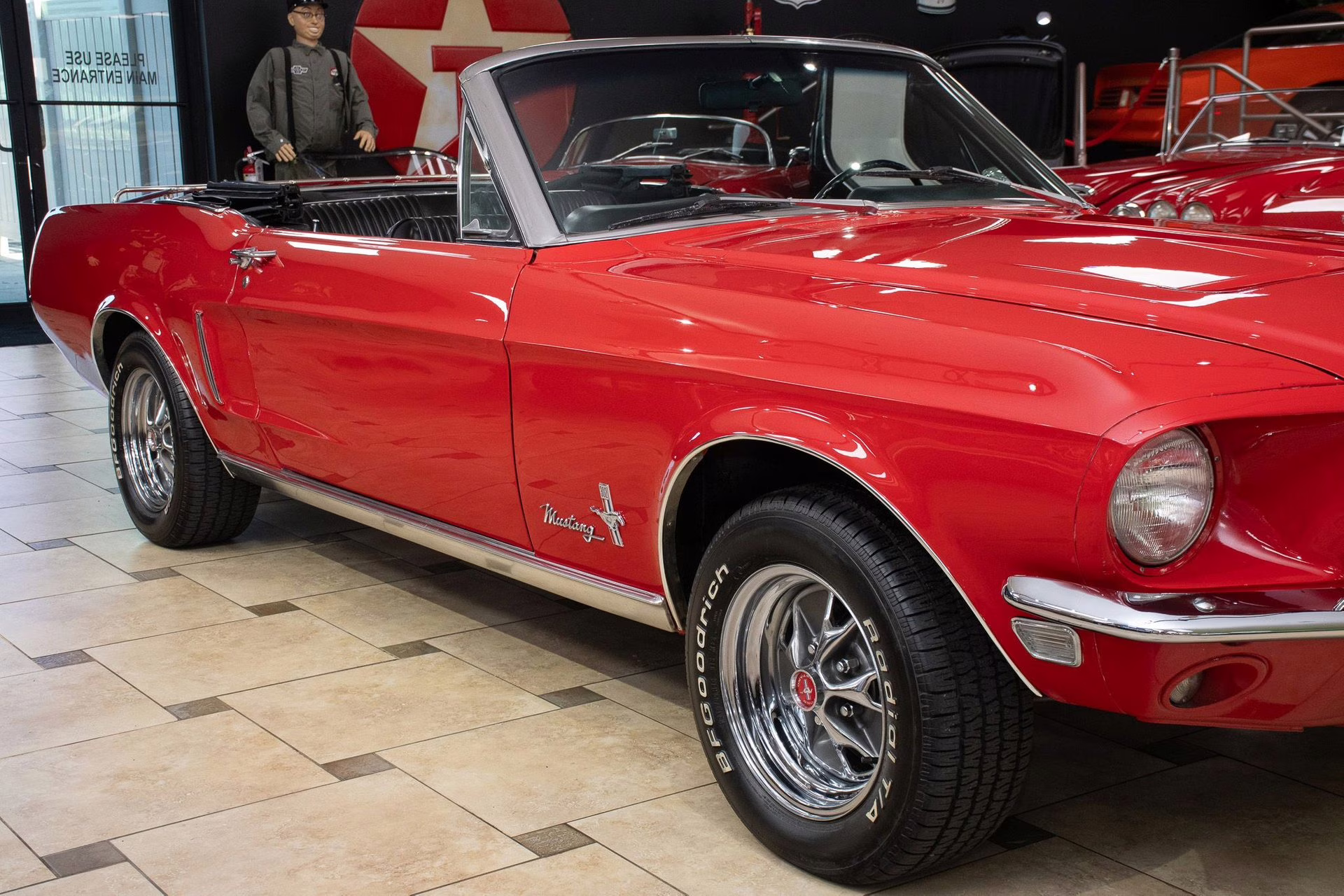 1968 Red Ford Mustang