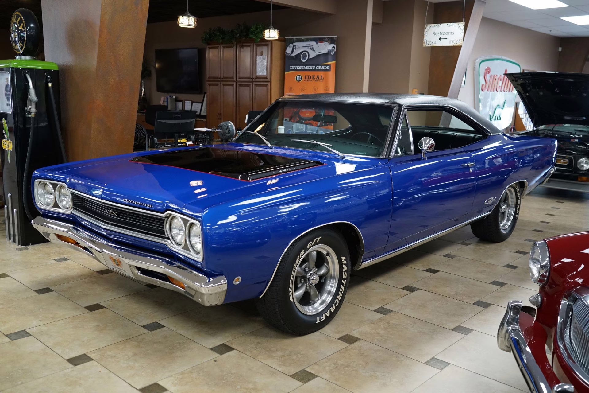 1968 Metallic Blue Plymouth GTX